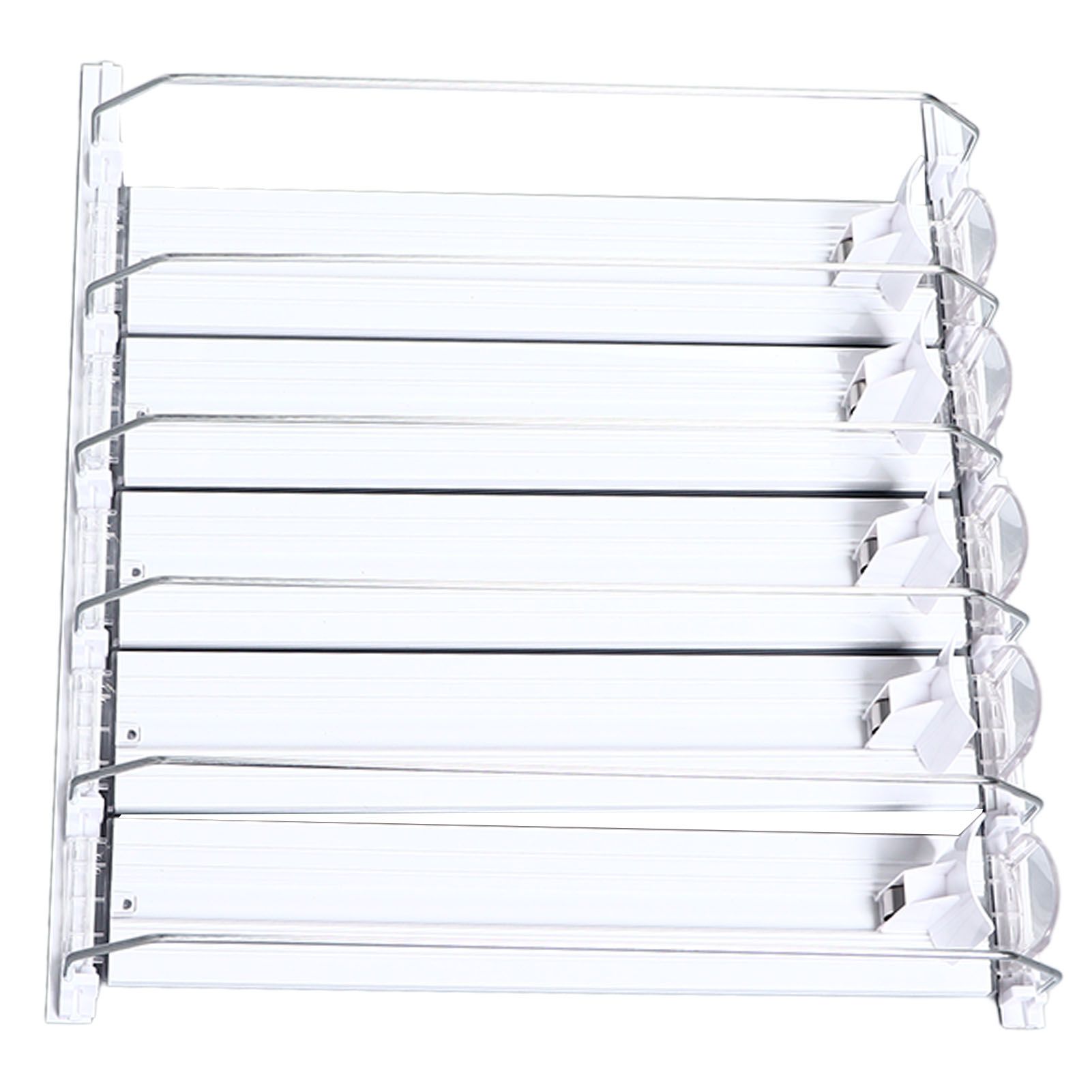 Drink Organizer for Fridge Spring Loaded Adjustable Push Rod Slide Rail Soda view 6