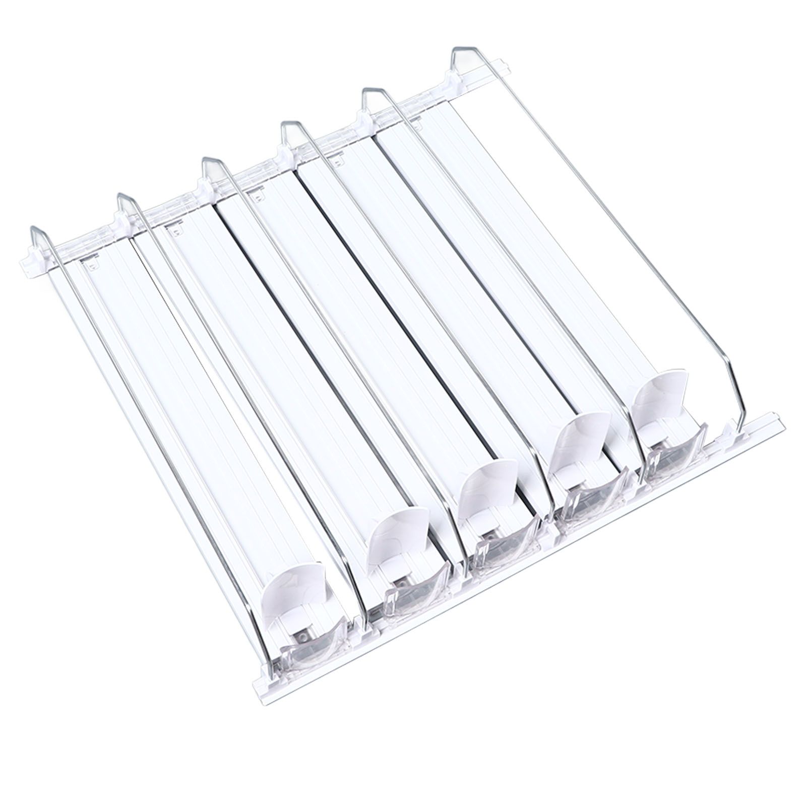 Drink Organizer for Fridge Spring Loaded Adjustable Push Rod Slide Rail Soda view 7