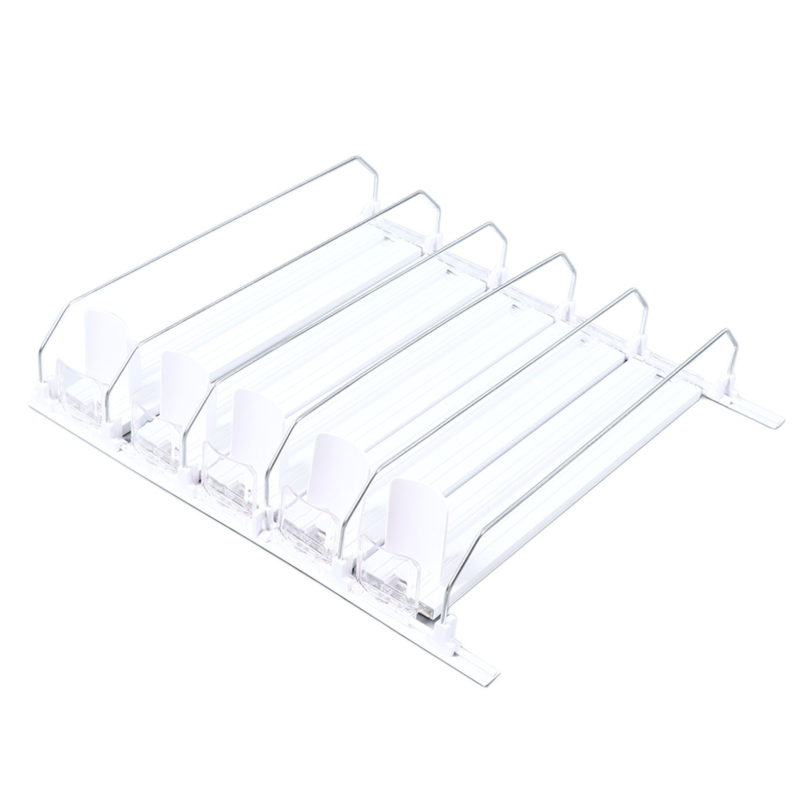 Drink Organizer for Fridge Spring Loaded Adjustable Push Rod Slide Rail Soda view 10