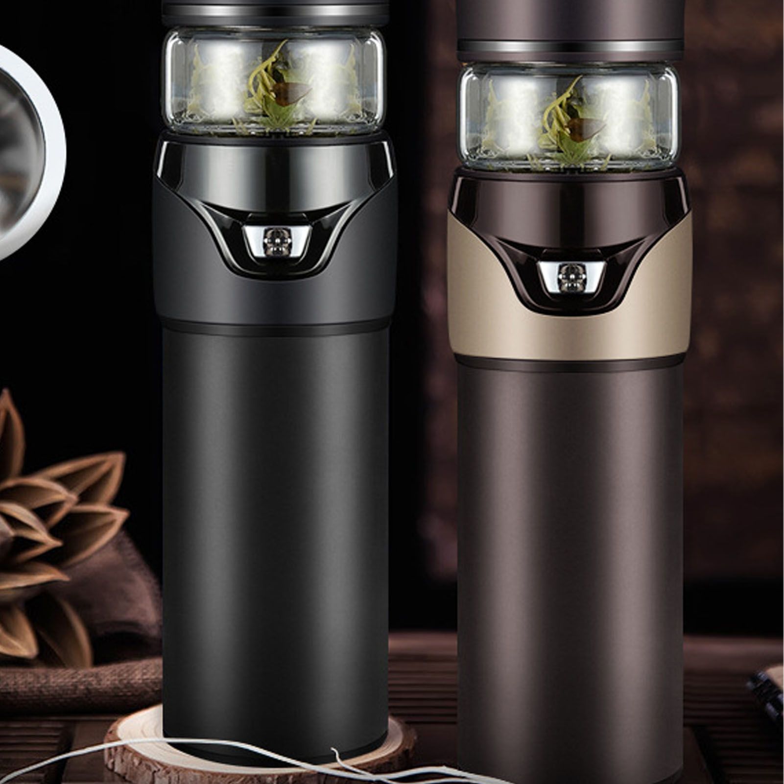 Tea Bottle with Infuser Tea Tumbler Stainless Steel Double Layer Insulated Cup view 12