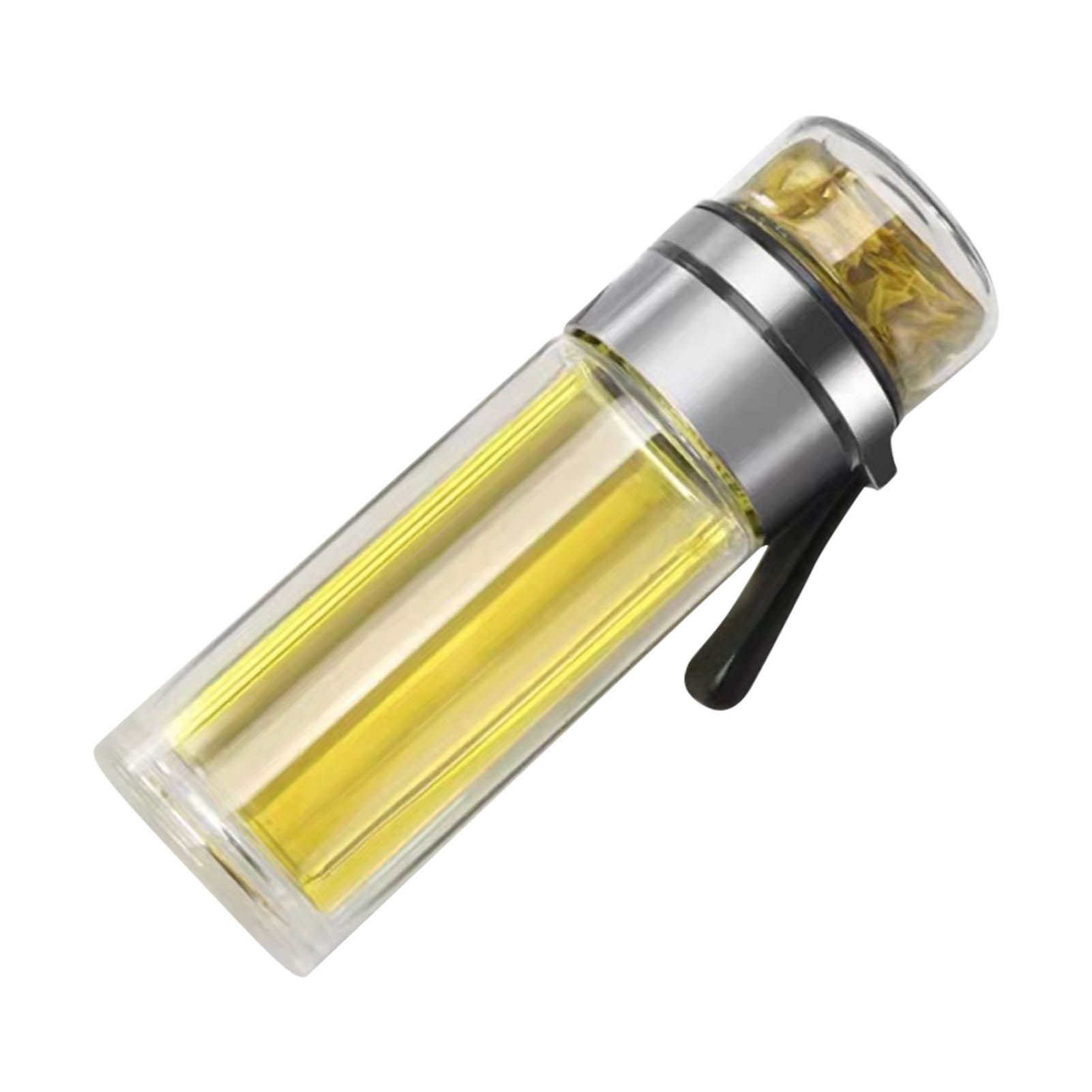 Glass Transparent Tea Bottle Portable Tea Water Bottle Tea and Water