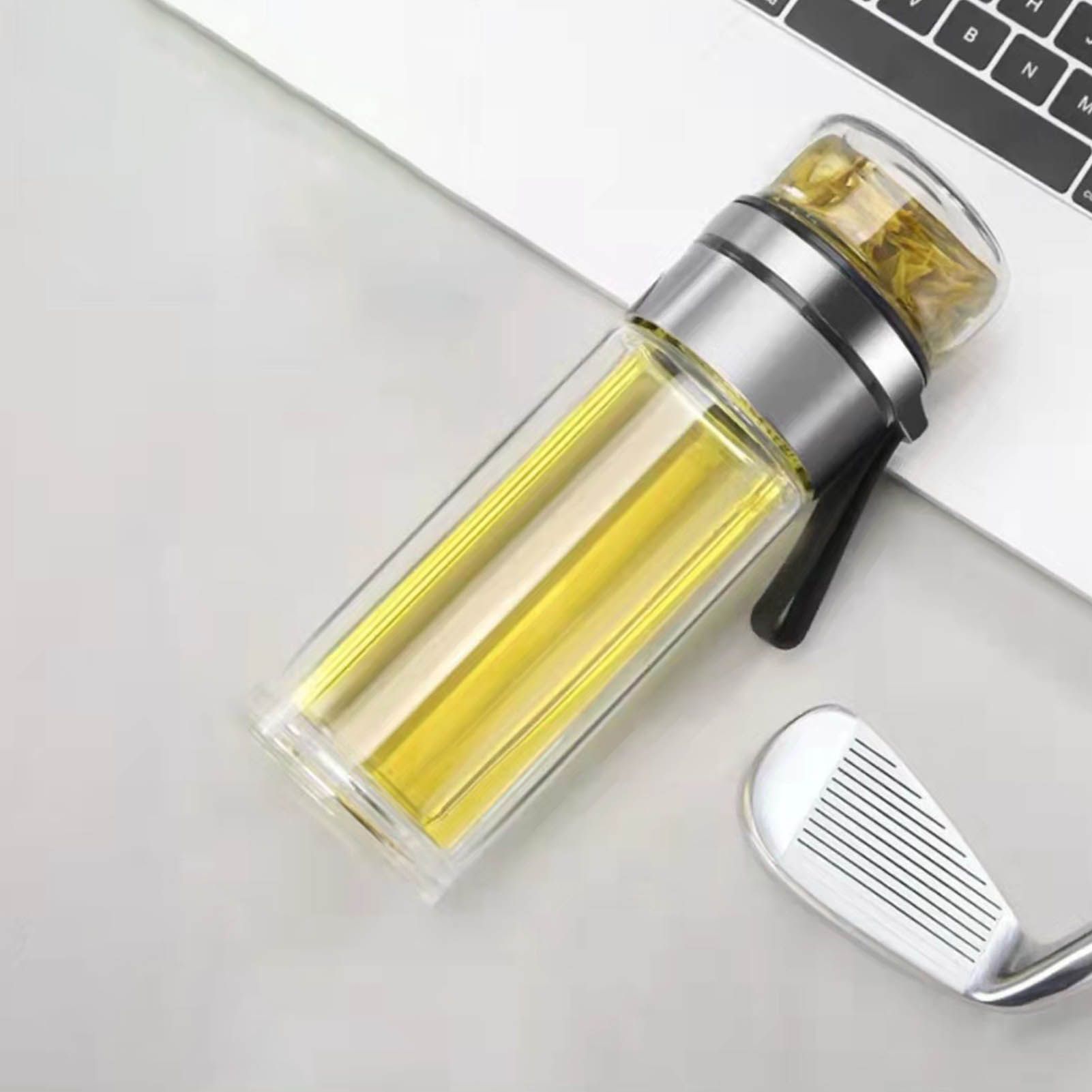 Glass Transparent Tea Bottle Portable Tea Water Bottle Tea and Water view 5