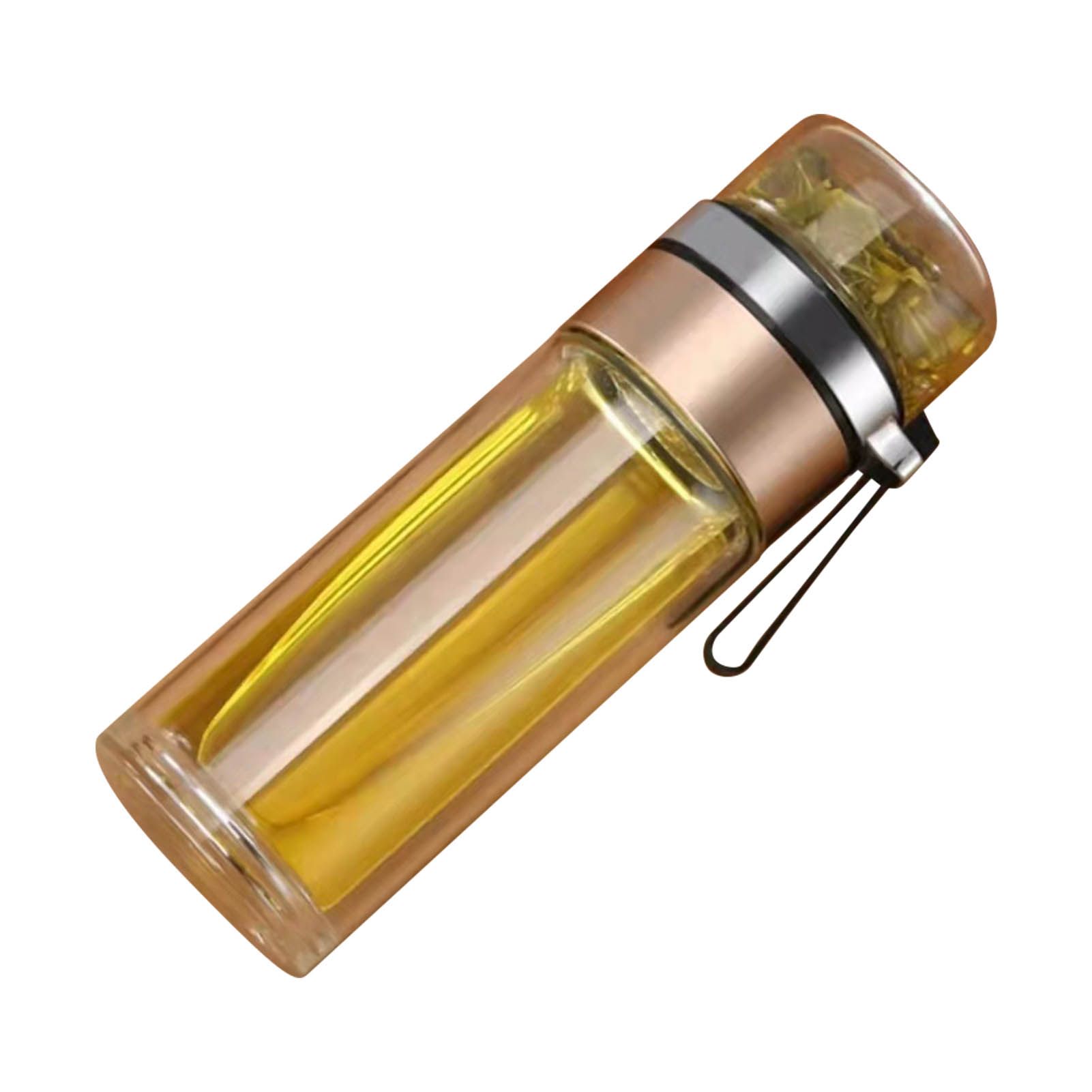 Glass Transparent Tea Bottle Portable Tea Water Bottle Tea and Water