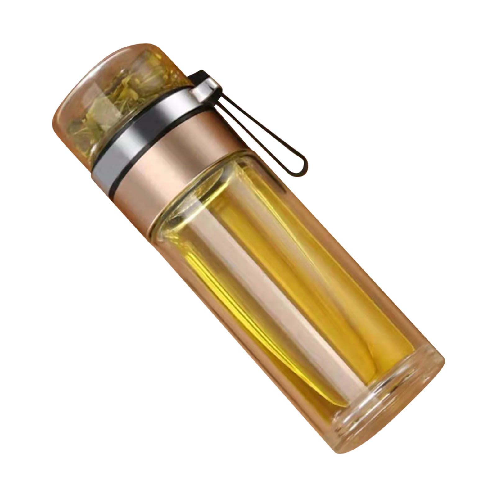 Glass Transparent Tea Bottle Portable Tea Water Bottle Tea and Water view 2