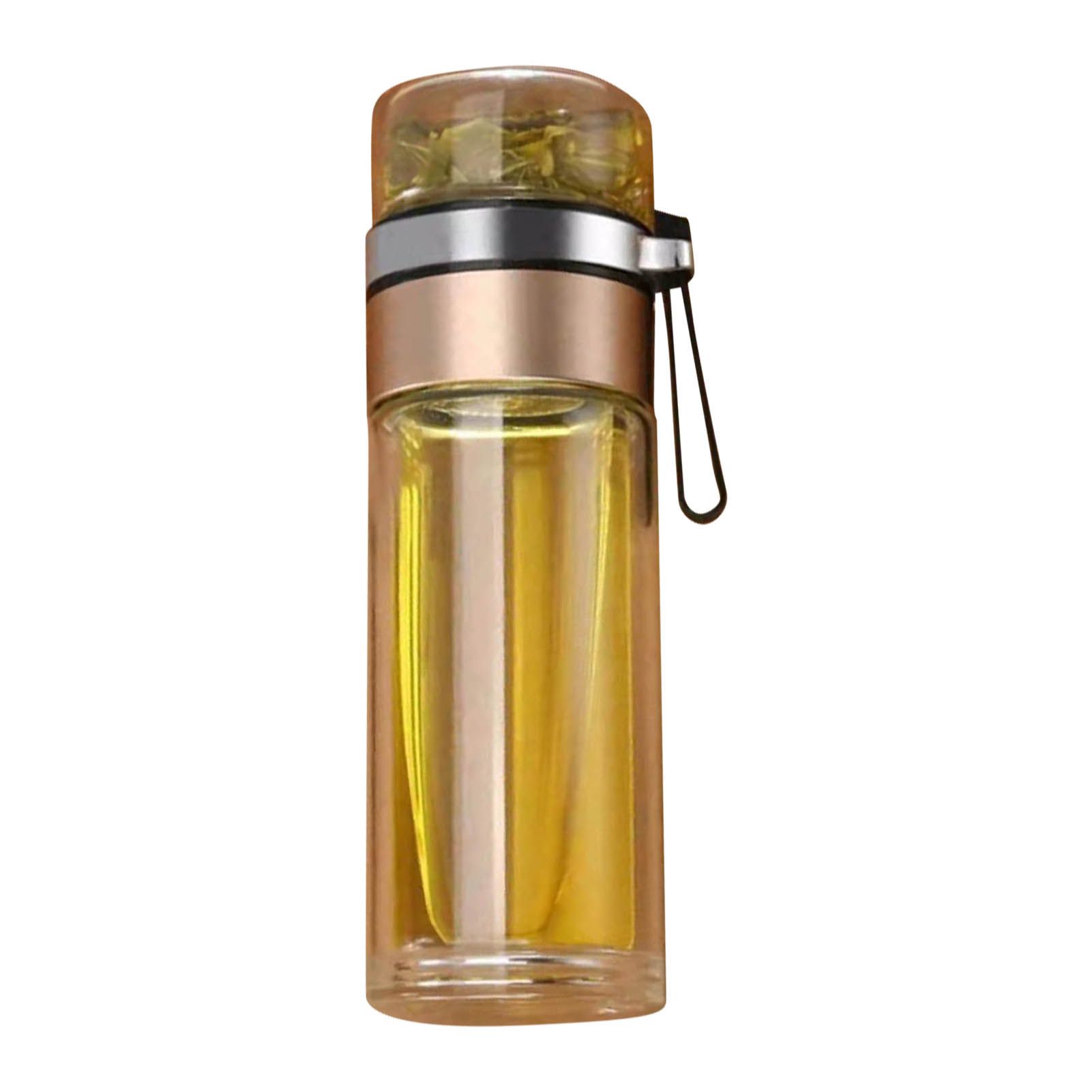 Glass Transparent Tea Bottle Portable Tea Water Bottle Tea and Water view 3