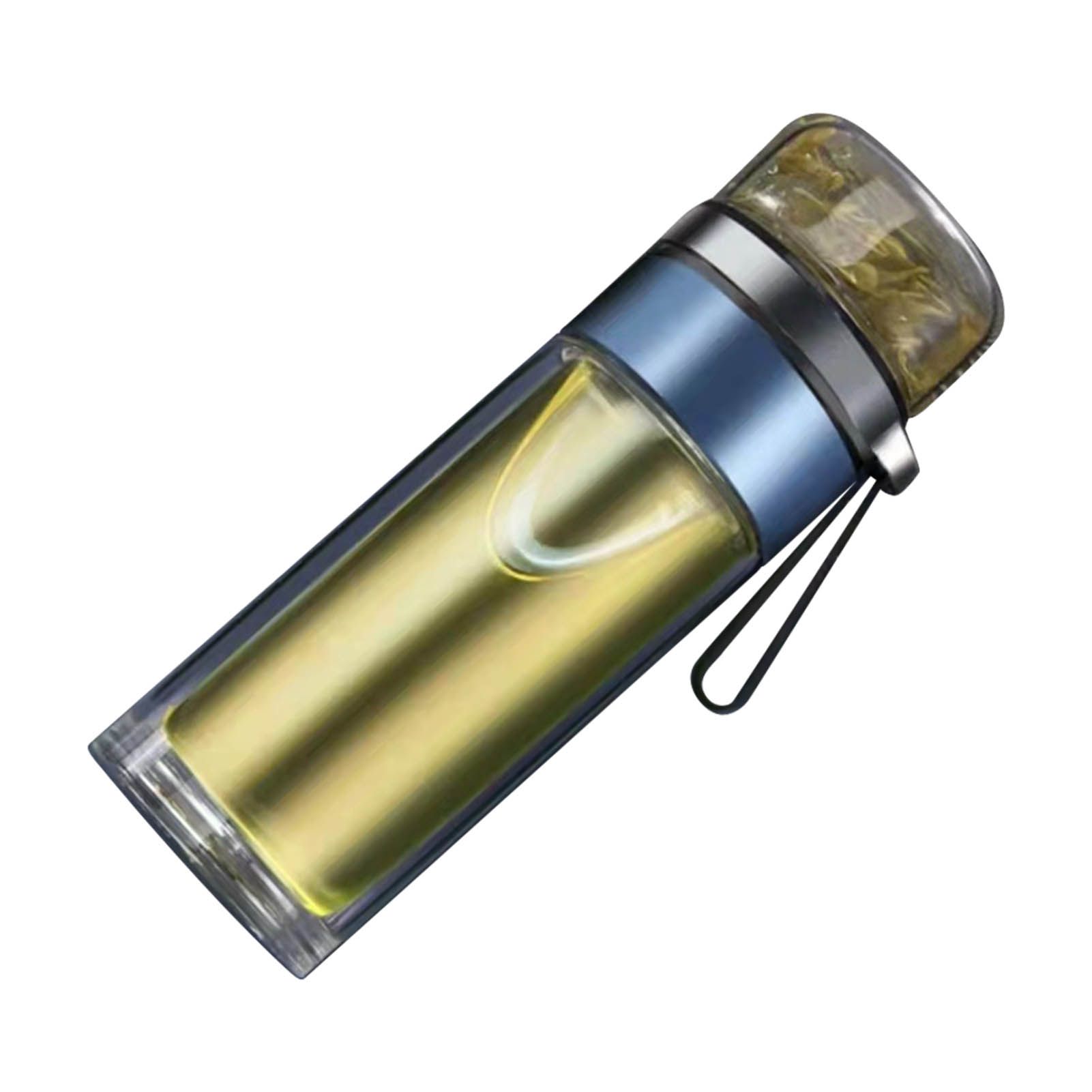 Glass Transparent Tea Bottle Portable Tea Water Bottle Tea and Water