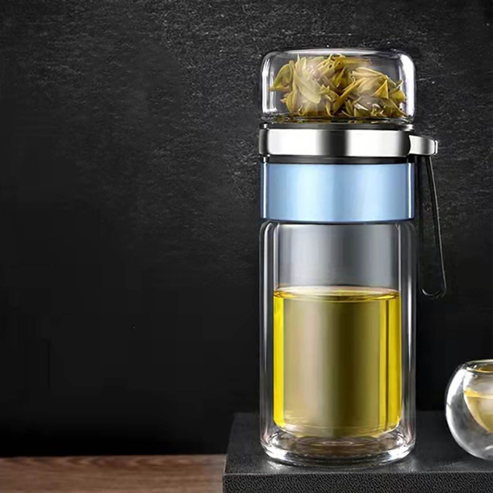 Glass Transparent Tea Bottle Portable Tea Water Bottle Tea and Water view 6