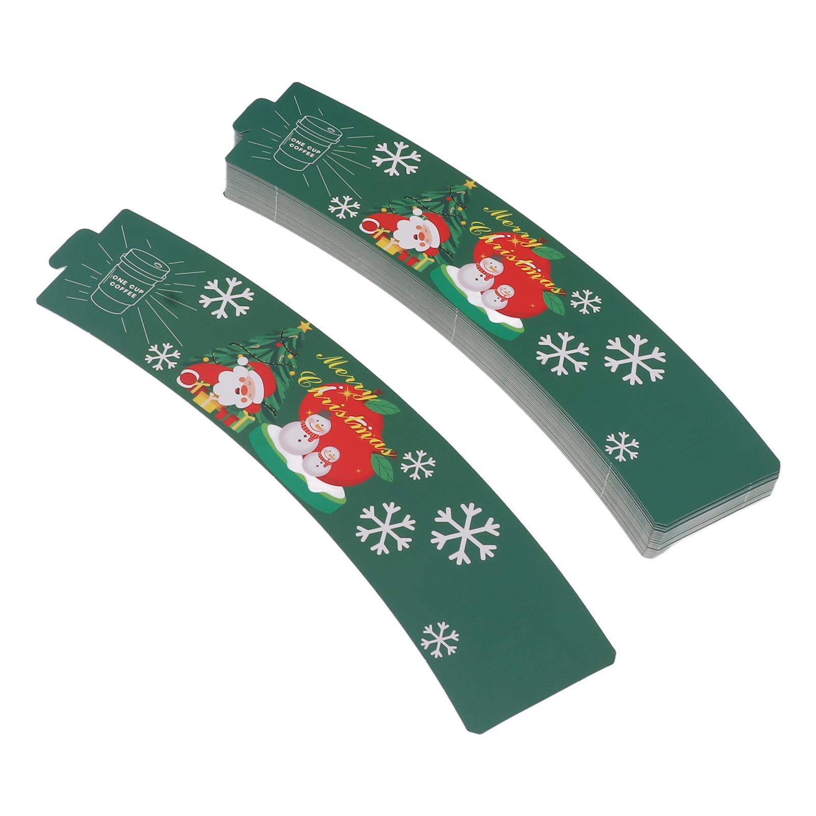 50PCS Coffee Cup Sleeves Disposable Paper Cup Sleeves Hot Drink Holder for view 3