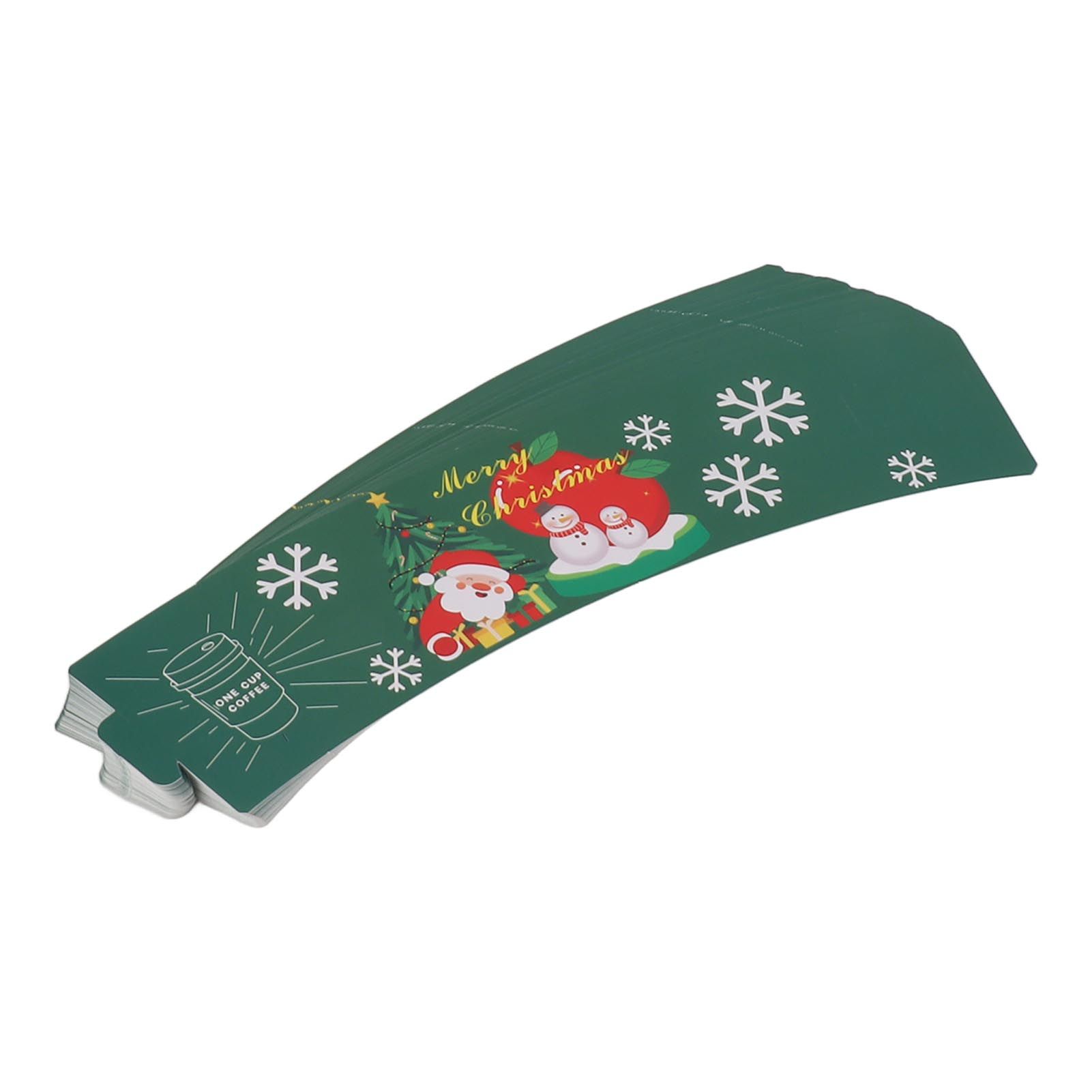 50PCS Coffee Cup Sleeves Disposable Paper Cup Sleeves Hot Drink Holder for view 6