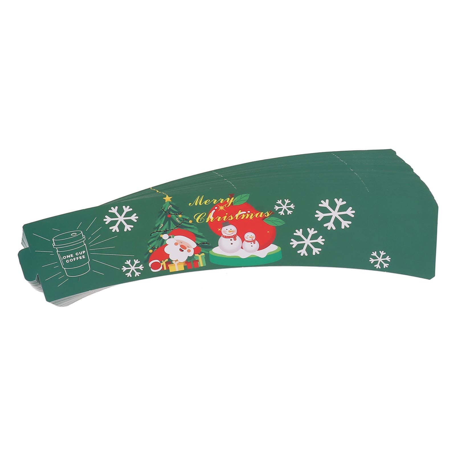 50PCS Coffee Cup Sleeves Disposable Paper Cup Sleeves Hot Drink Holder for view 7