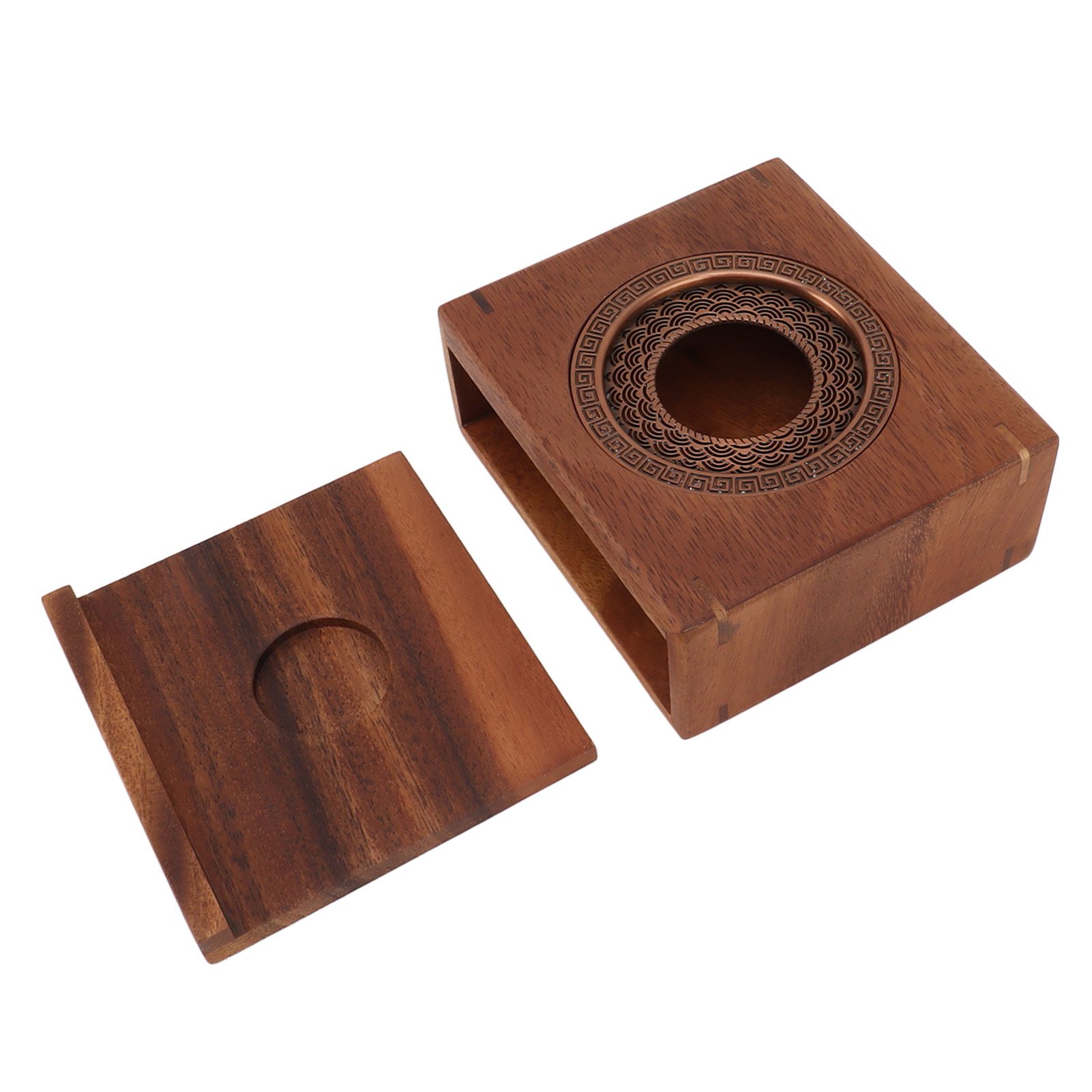 Candle Tea Warmer Japanese Style Walnut Teapot Warmer Home Universal Tea view 2