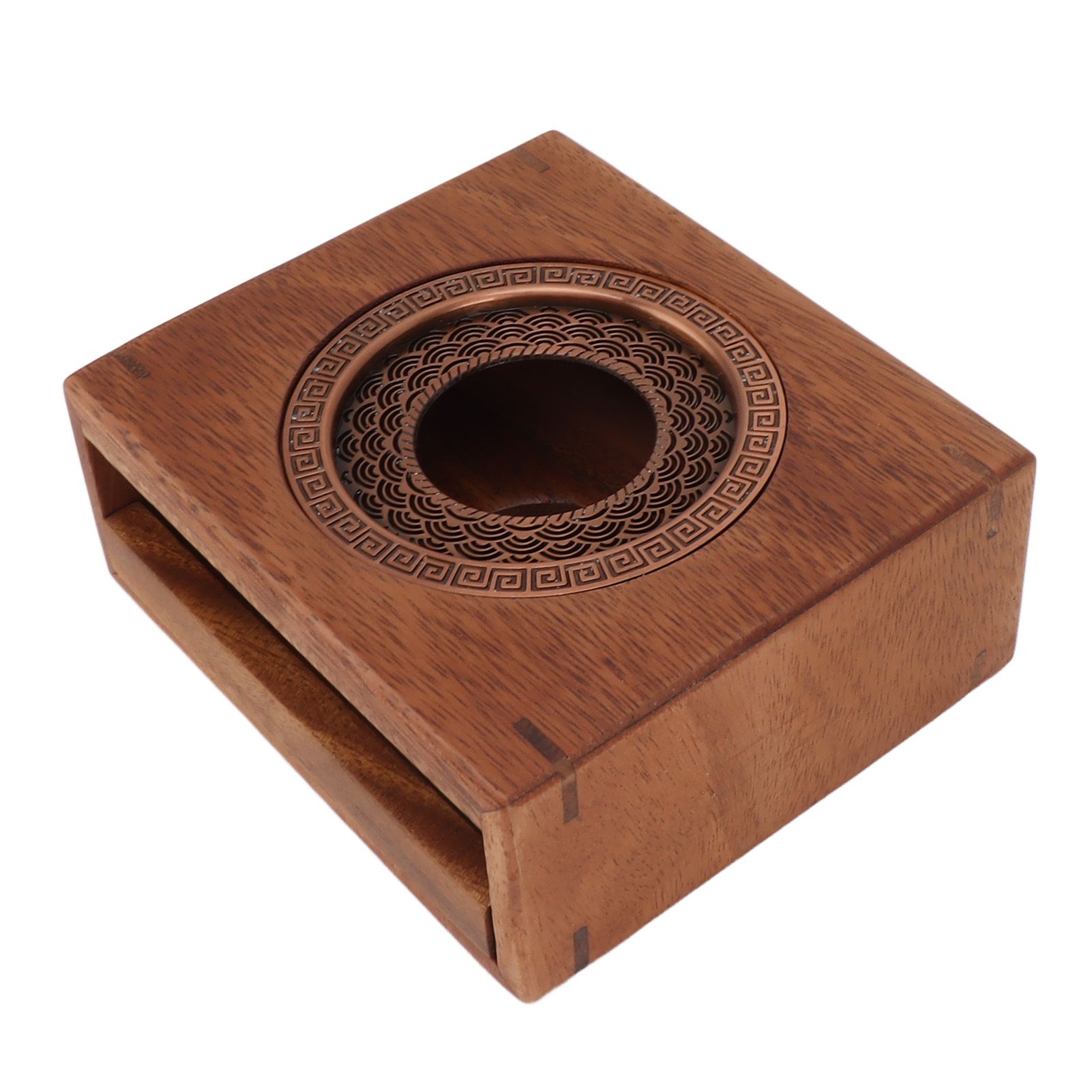 Candle Tea Warmer Japanese Style Walnut Teapot Warmer Home Universal Tea view 4