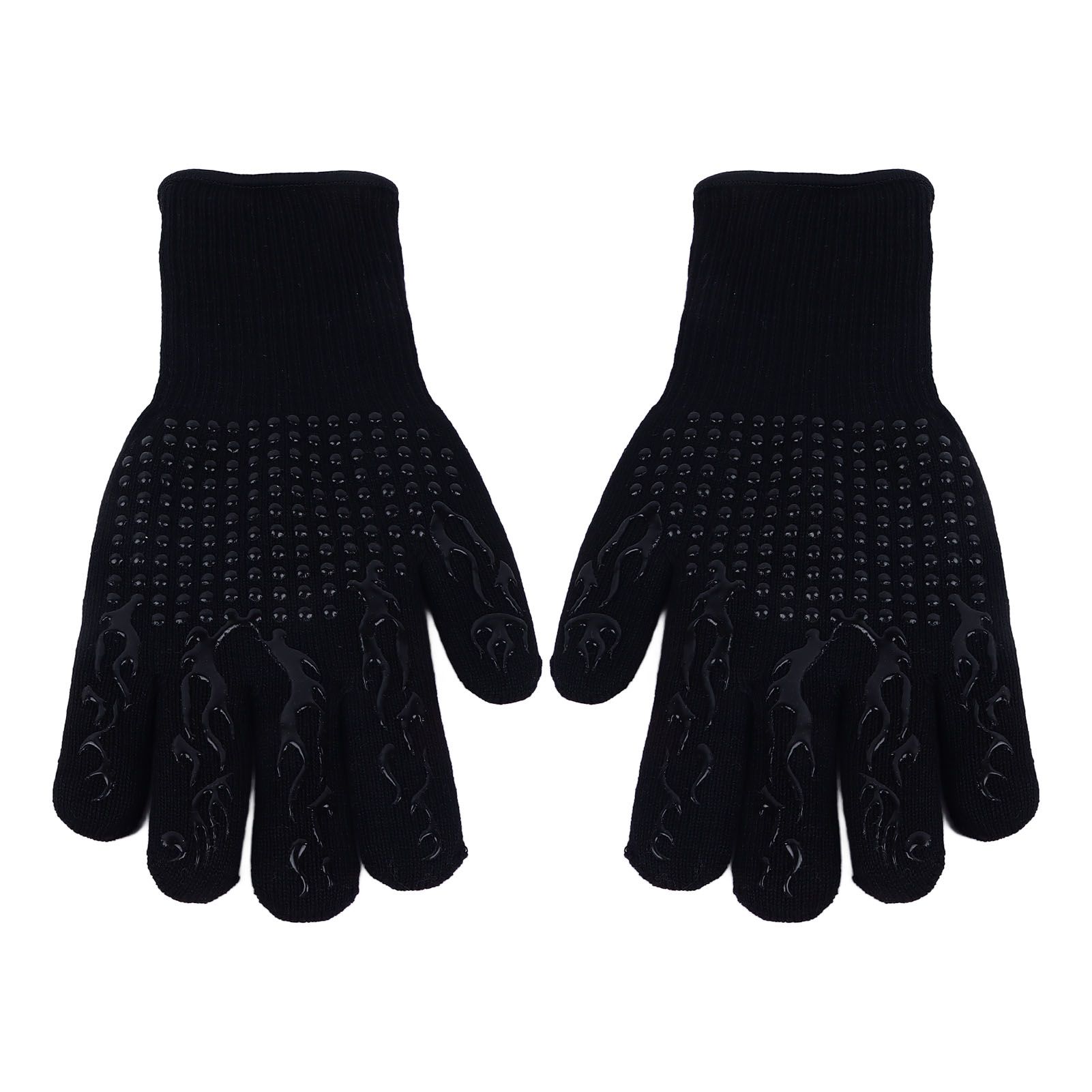 BBQ Gloves Fireproof Heat Resistant Prevent Slip Grilling Gloves for Microwave