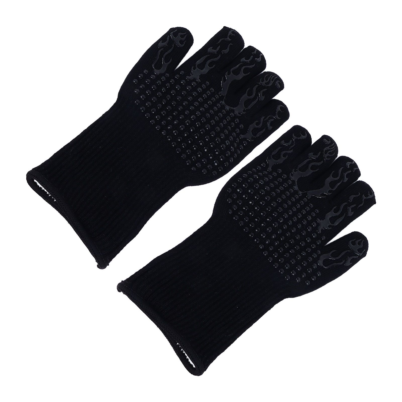 BBQ Gloves Fireproof Heat Resistant Prevent Slip Grilling Gloves for Microwave view 5