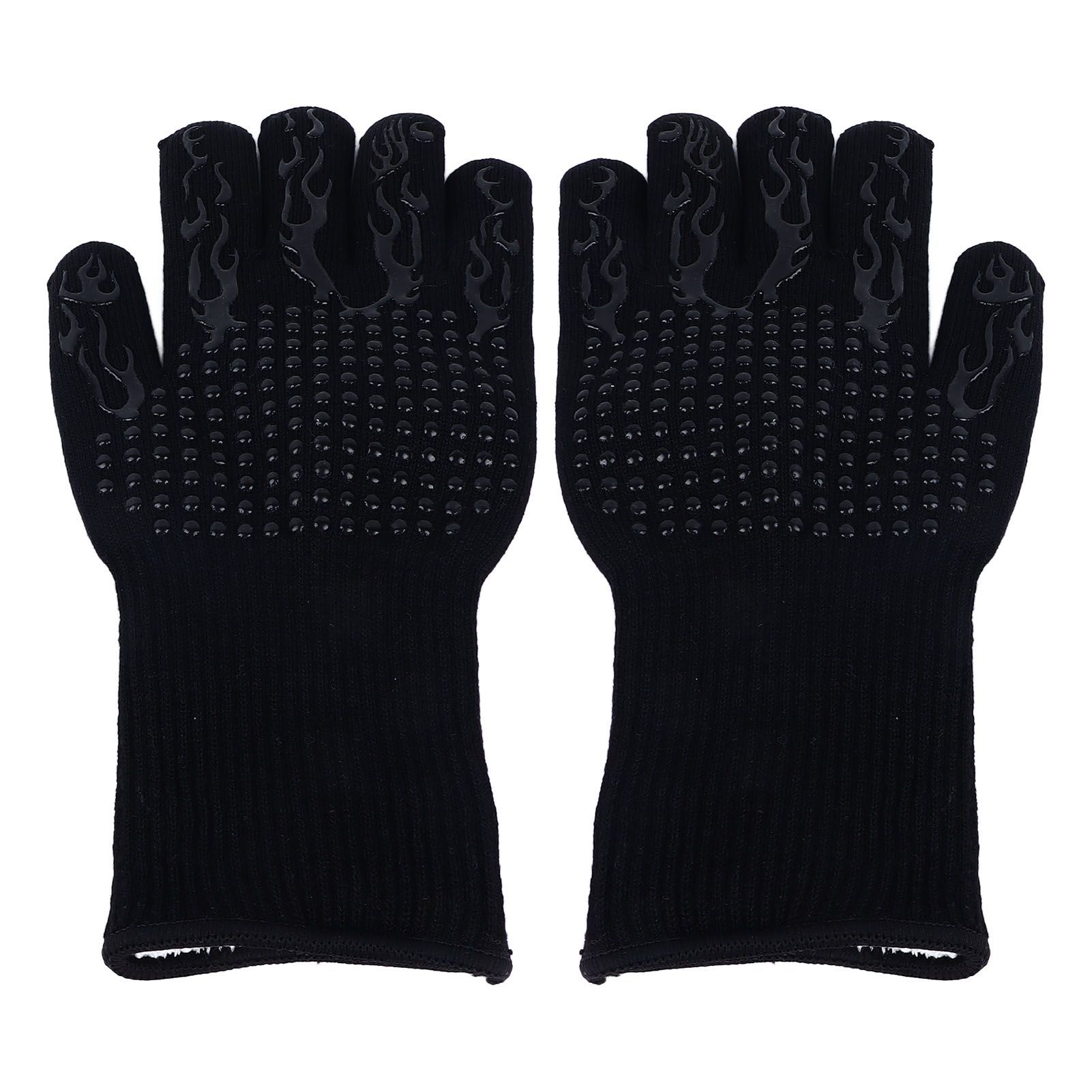BBQ Gloves Fireproof Heat Resistant Prevent Slip Grilling Gloves for Microwave view 6