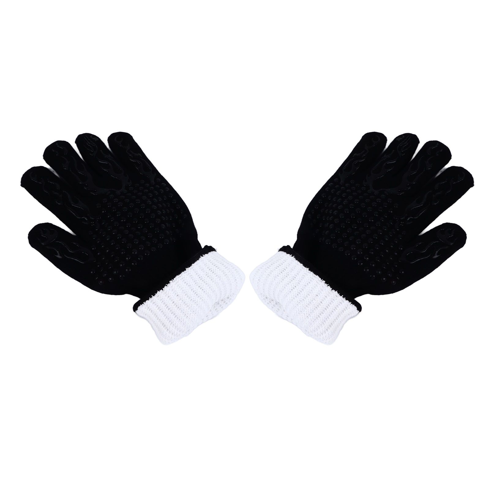BBQ Gloves Fireproof Heat Resistant Prevent Slip Grilling Gloves for Microwave view 9