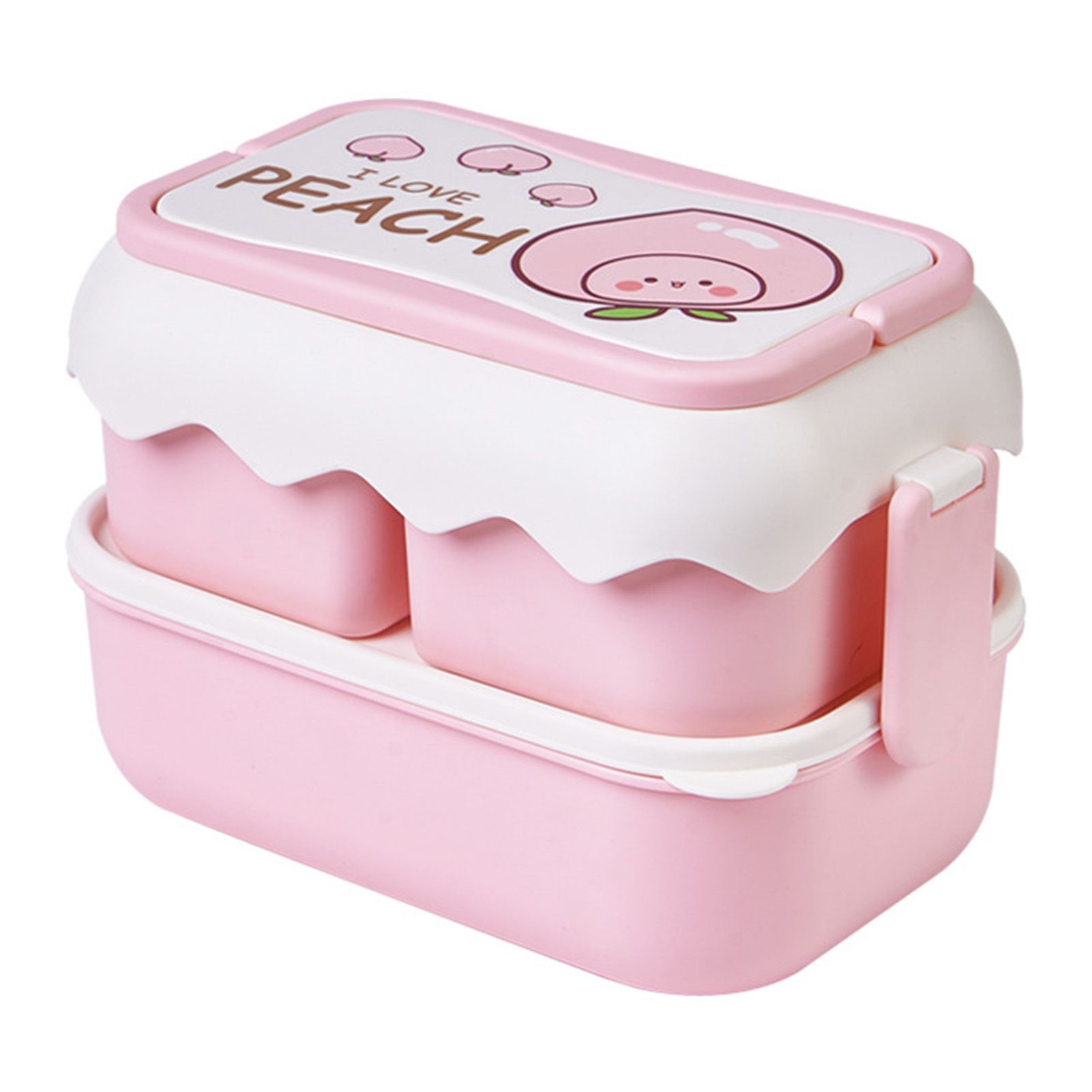 Cute Portable Students Lunch Box Microwaveable Children Cartoon Bento Box