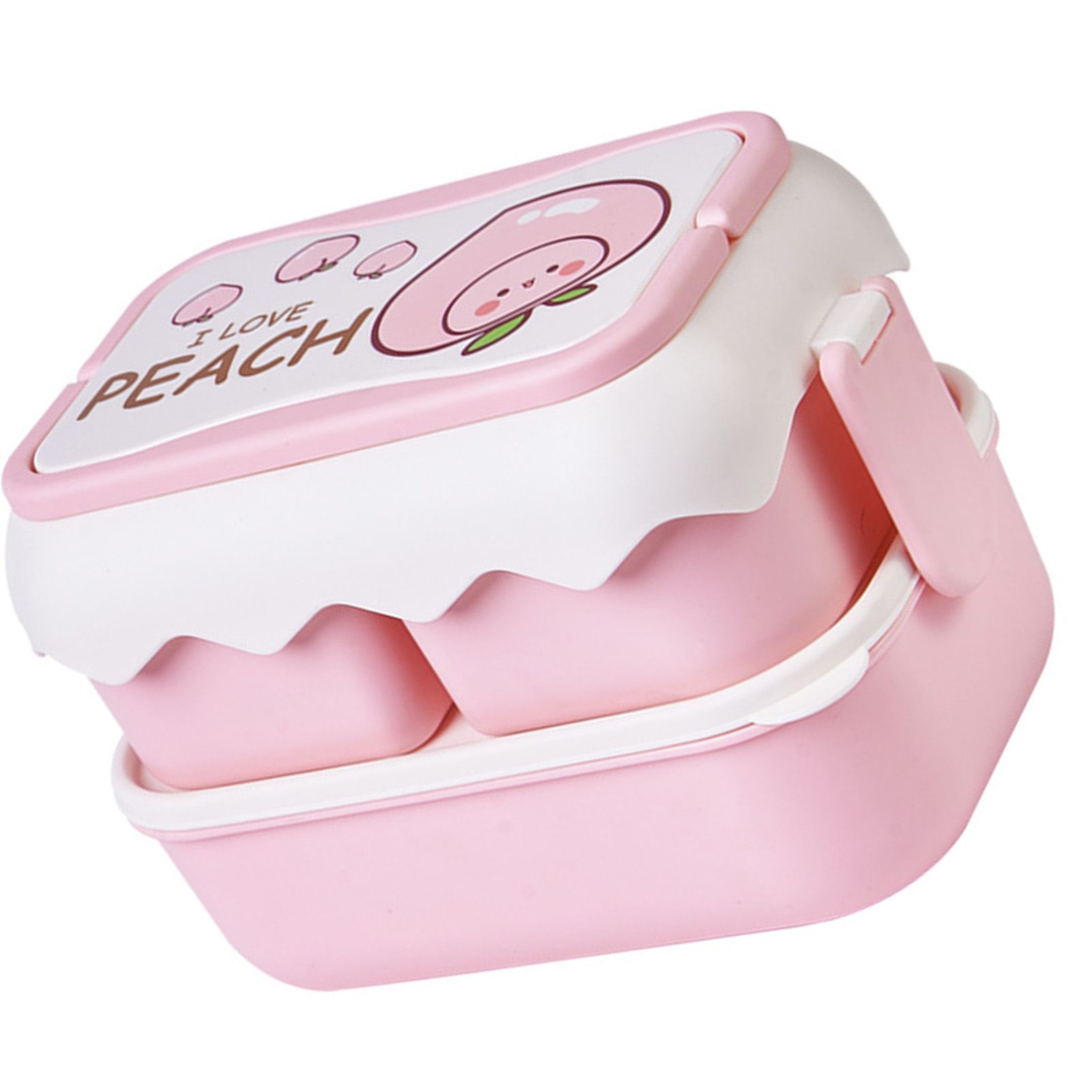 Cute Portable Students Lunch Box Microwaveable Children Cartoon Bento Box view 2