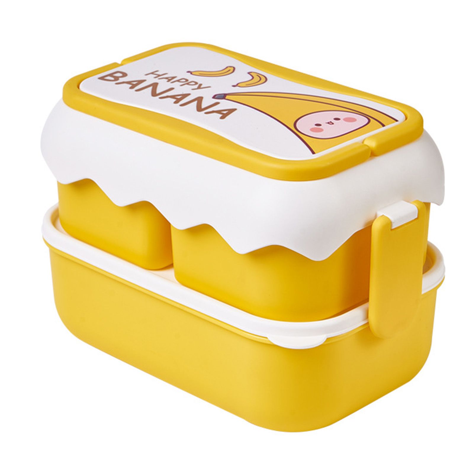 Cute Portable Students Lunch Box Microwaveable Children Cartoon Bento Box