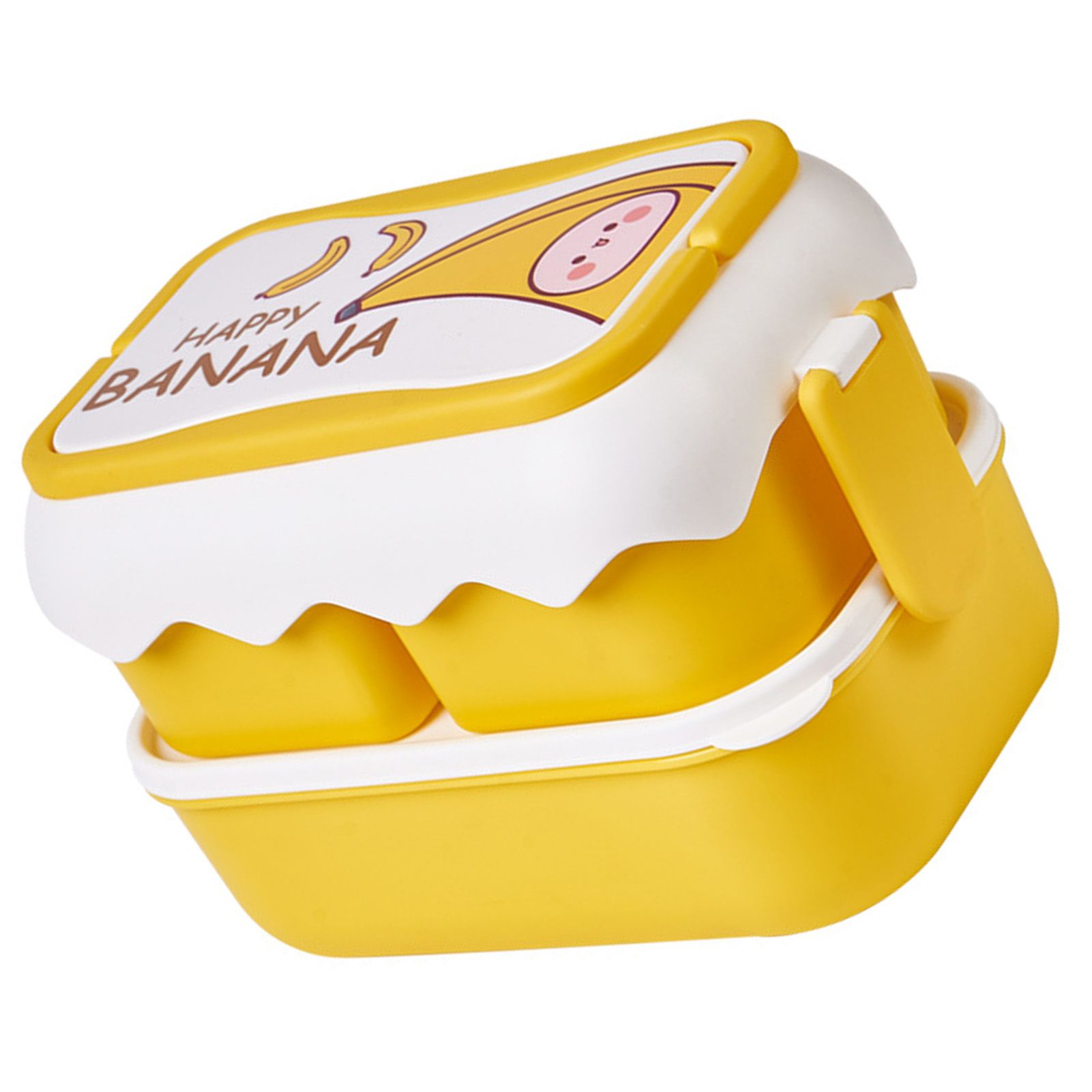 Cute Portable Students Lunch Box Microwaveable Children Cartoon Bento Box view 2