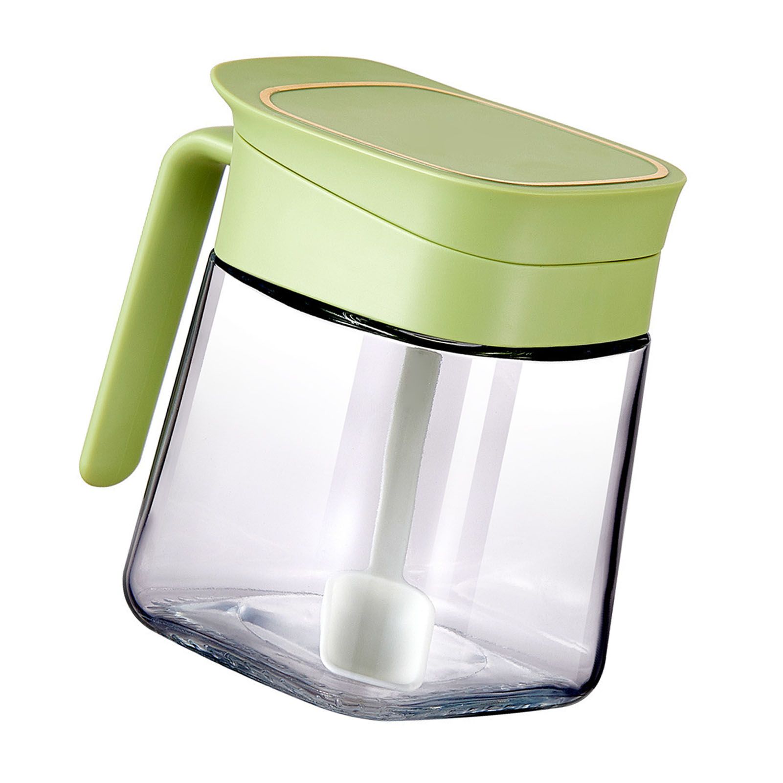 Spice Jar Glass Transparent Salt Sugar Pepper Seasoning Container Bottle for view 6