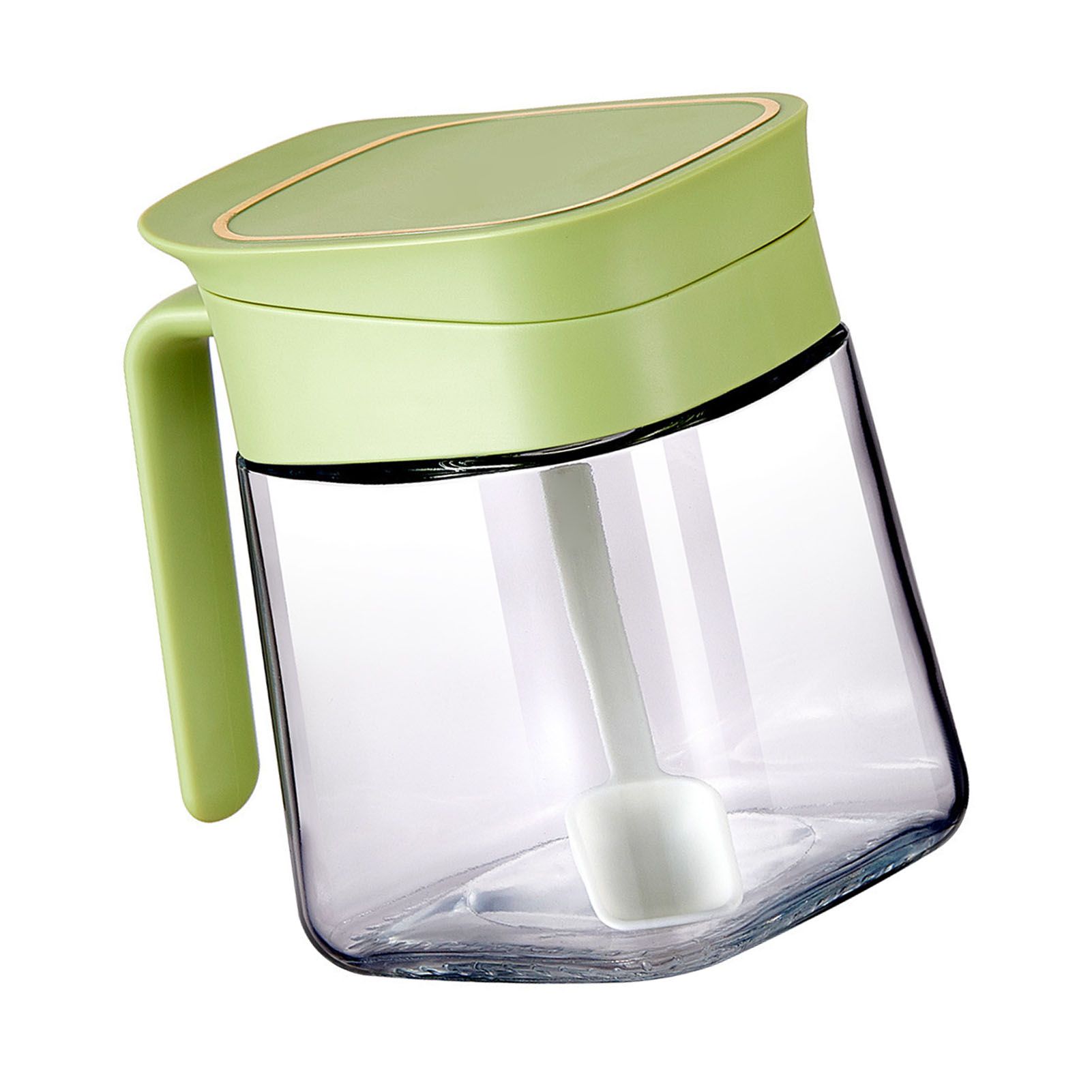 Spice Jar Glass Transparent Salt Sugar Pepper Seasoning Container Bottle for view 7