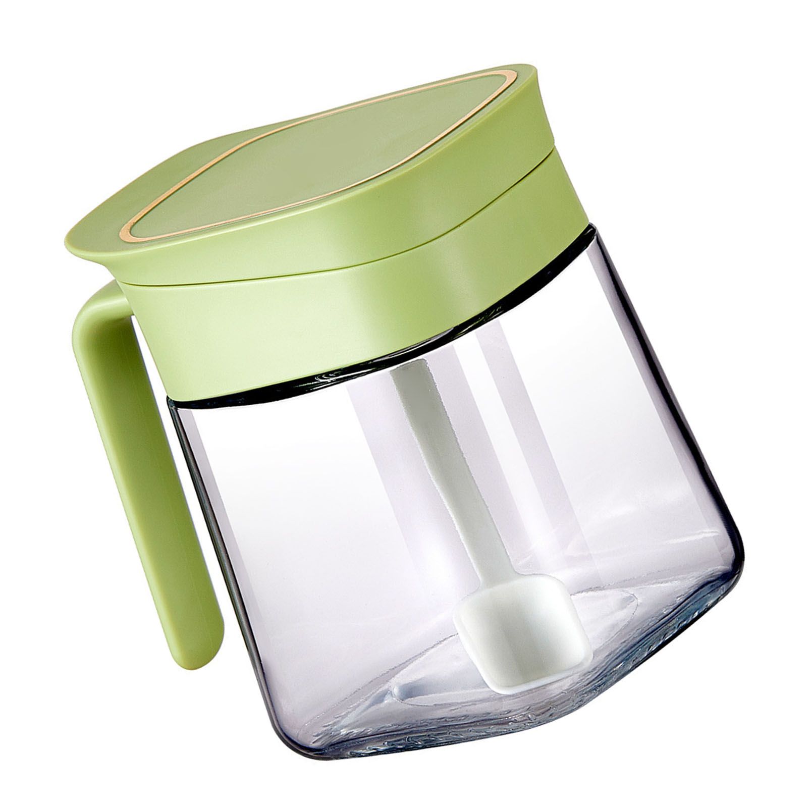 Spice Jar Glass Transparent Salt Sugar Pepper Seasoning Container Bottle for view 11