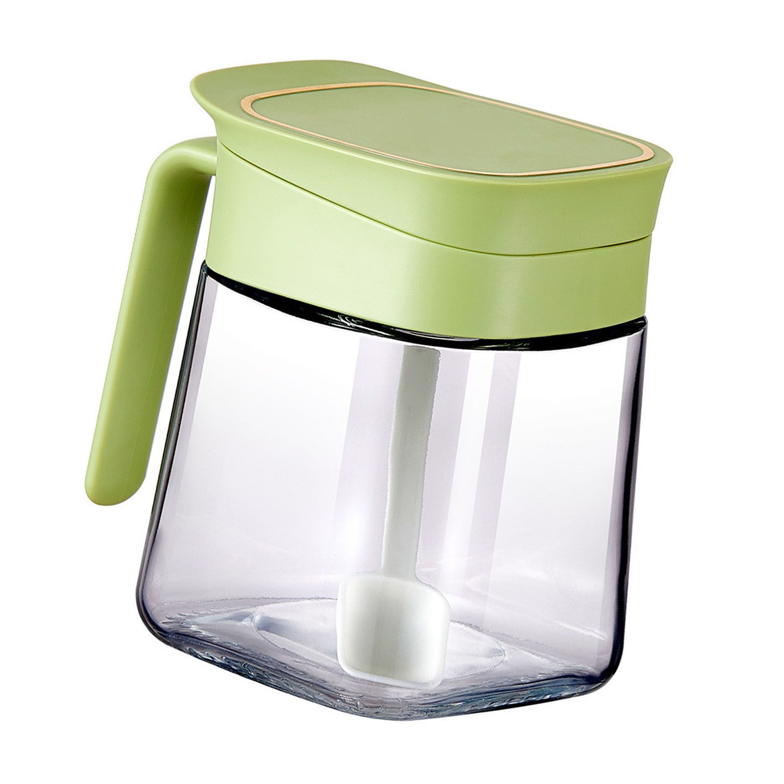 Spice Jar Glass Transparent Salt Sugar Pepper Seasoning Container Bottle for view 12