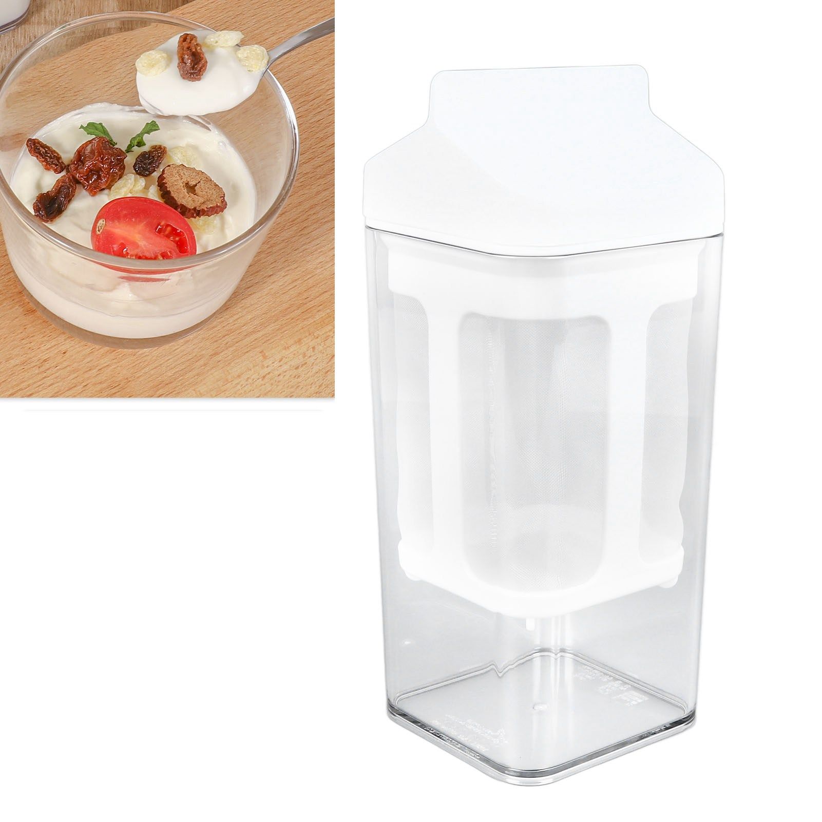 1L Yogurt Strainer Yogurt Water Separator Juicing Food Sieve Strainer for view 11