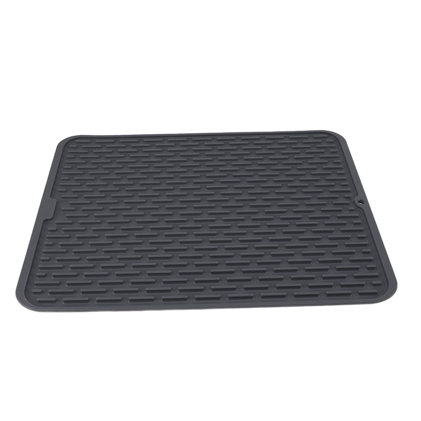 Rectangular Silicone Dish Drying Mat Heat Insulation Anti Slip Dish Drying Mat
