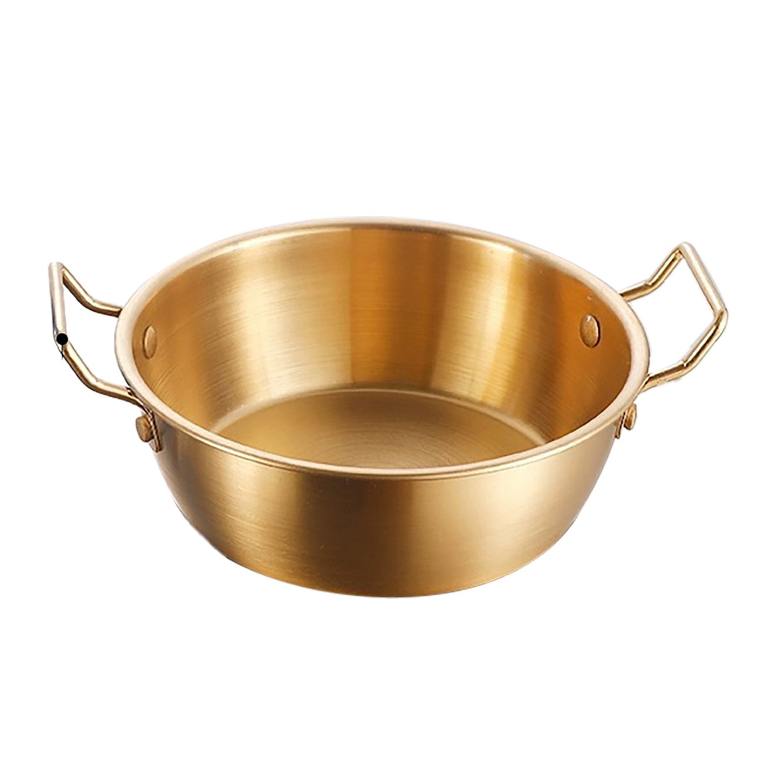 Double Ear Snack Bowl Multifunctional 304 Stainless Steel Noodle Bowl for Home