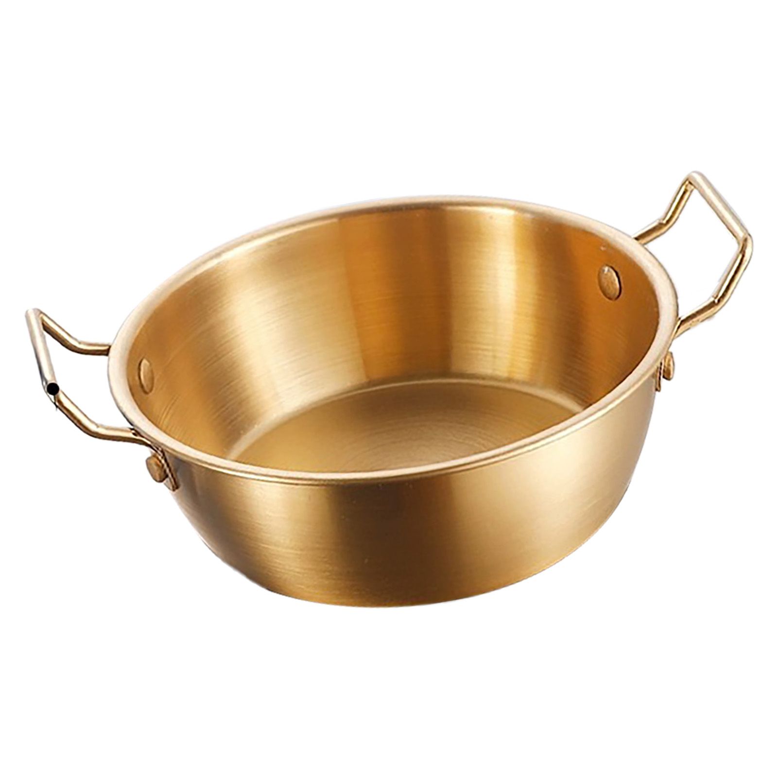 Double Ear Snack Bowl Multifunctional 304 Stainless Steel Noodle Bowl for Home view 2