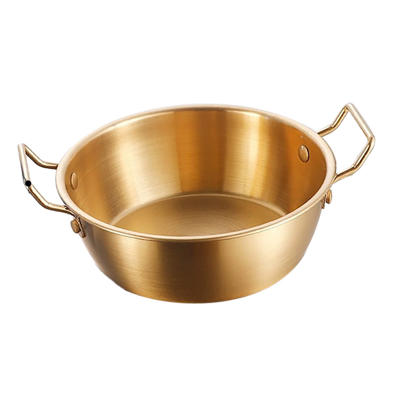Double Ear Snack Bowl Multifunctional 304 Stainless Steel Noodle Bowl for Home view 3