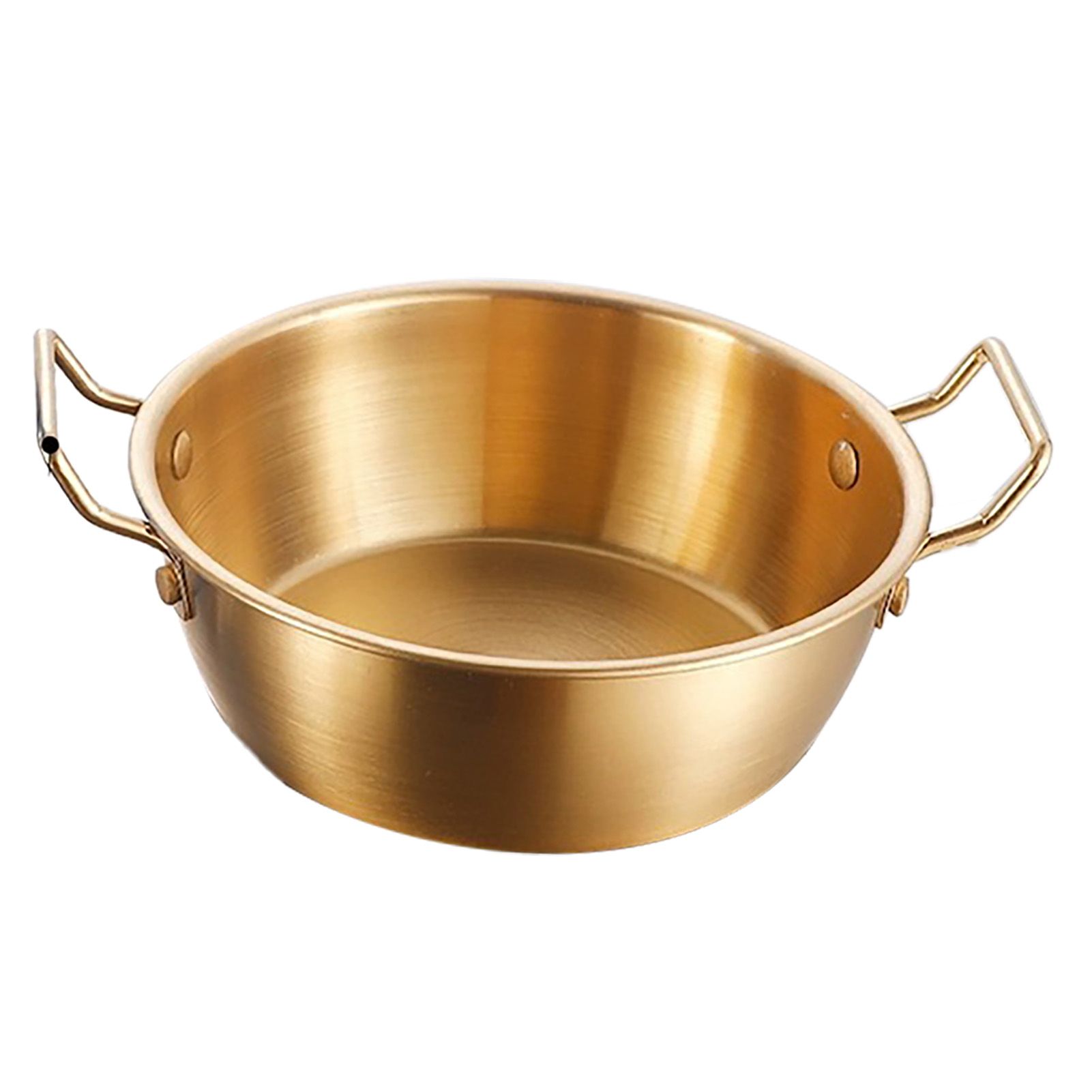 Double Ear Snack Bowl Multifunctional 304 Stainless Steel Noodle Bowl for Home view 4