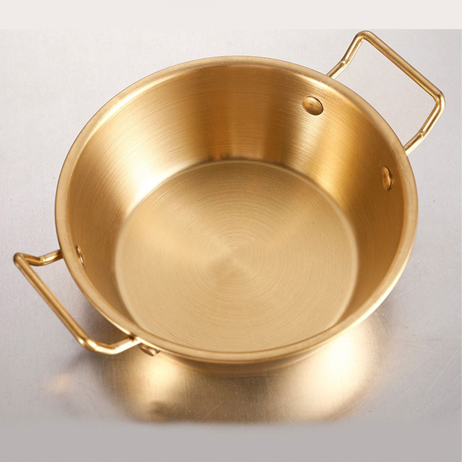 Double Ear Snack Bowl Multifunctional 304 Stainless Steel Noodle Bowl for Home view 5
