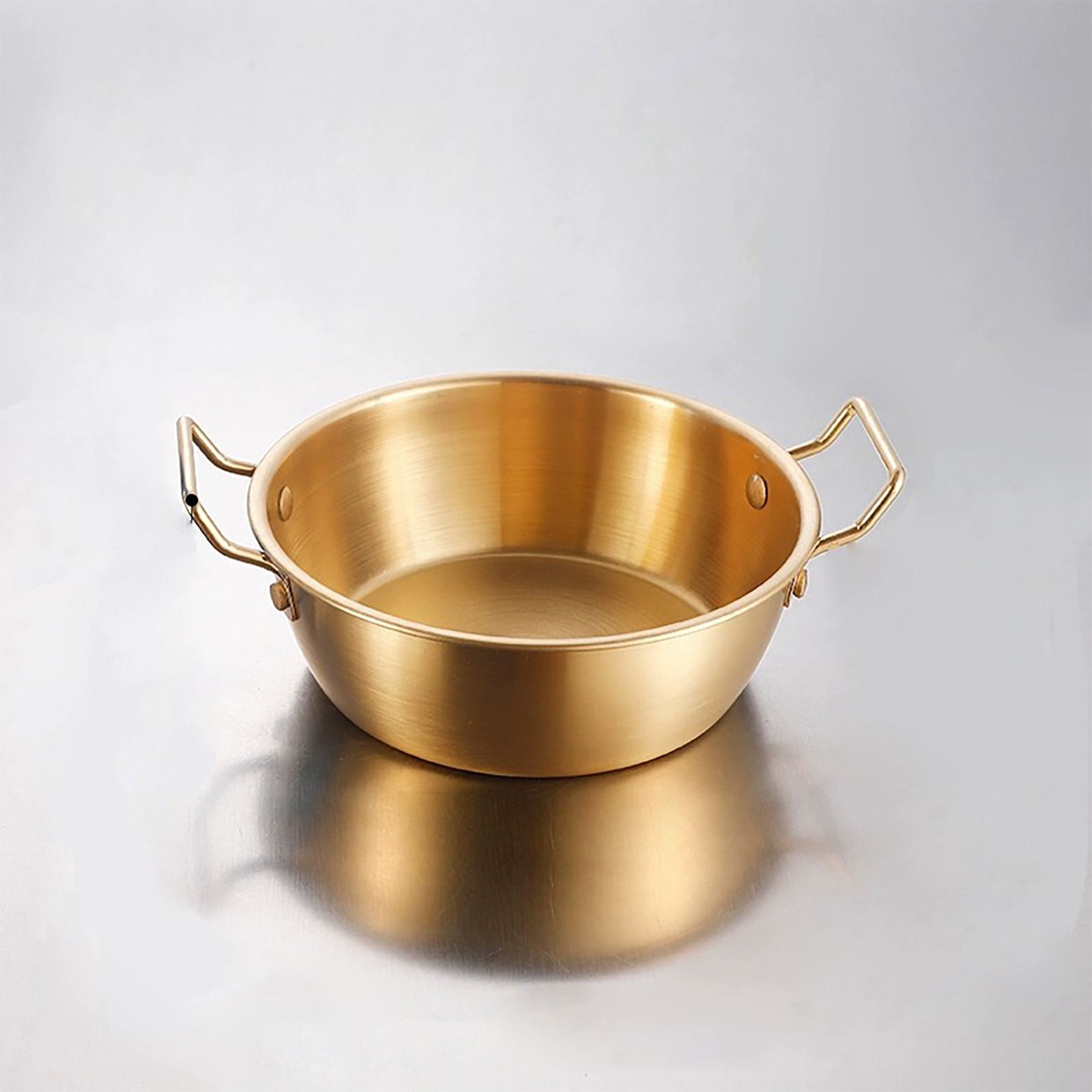 Double Ear Snack Bowl Multifunctional 304 Stainless Steel Noodle Bowl for Home view 6