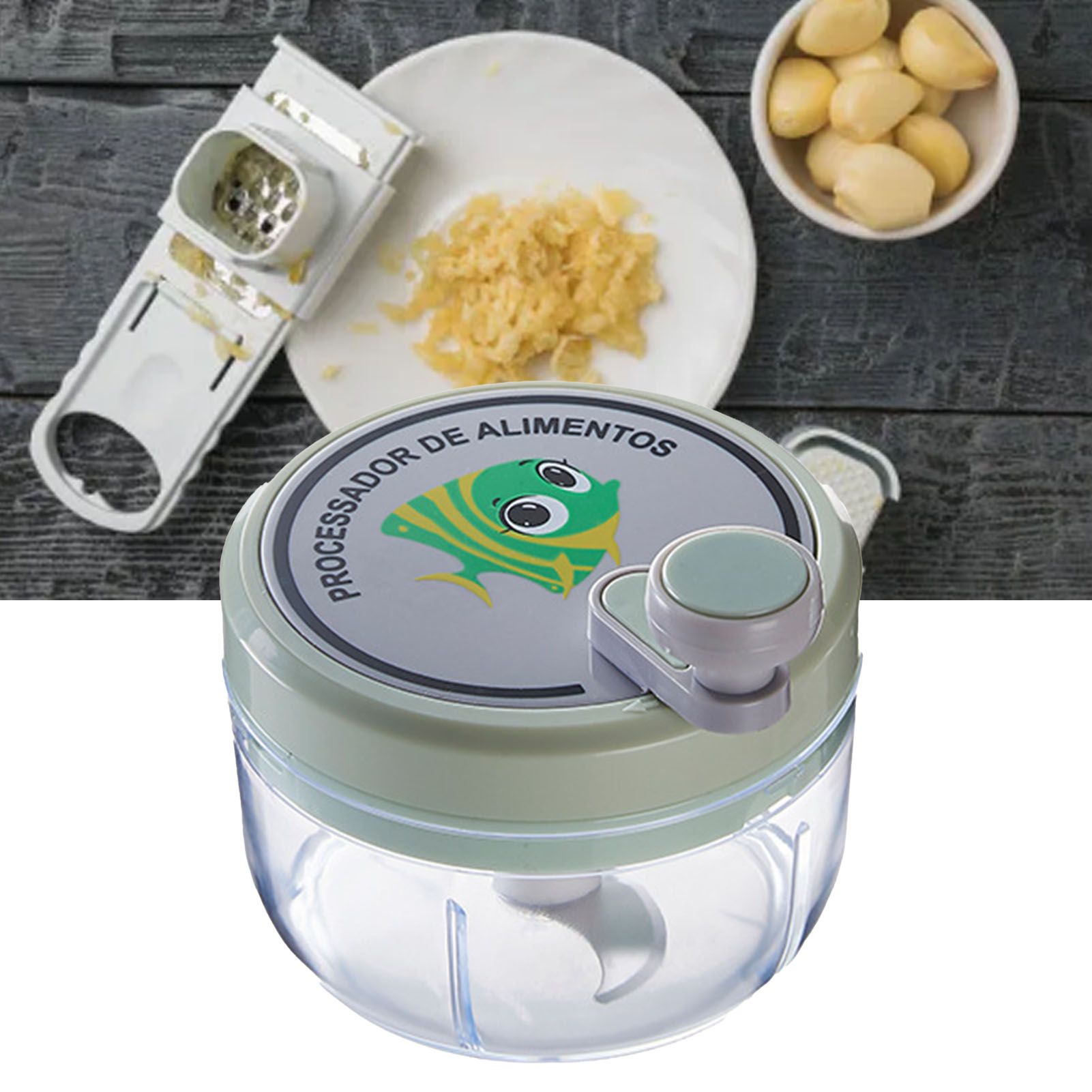Manual Garlic Chopper Highly Efficient Multifunctional Safe Sturdy Durable view 5
