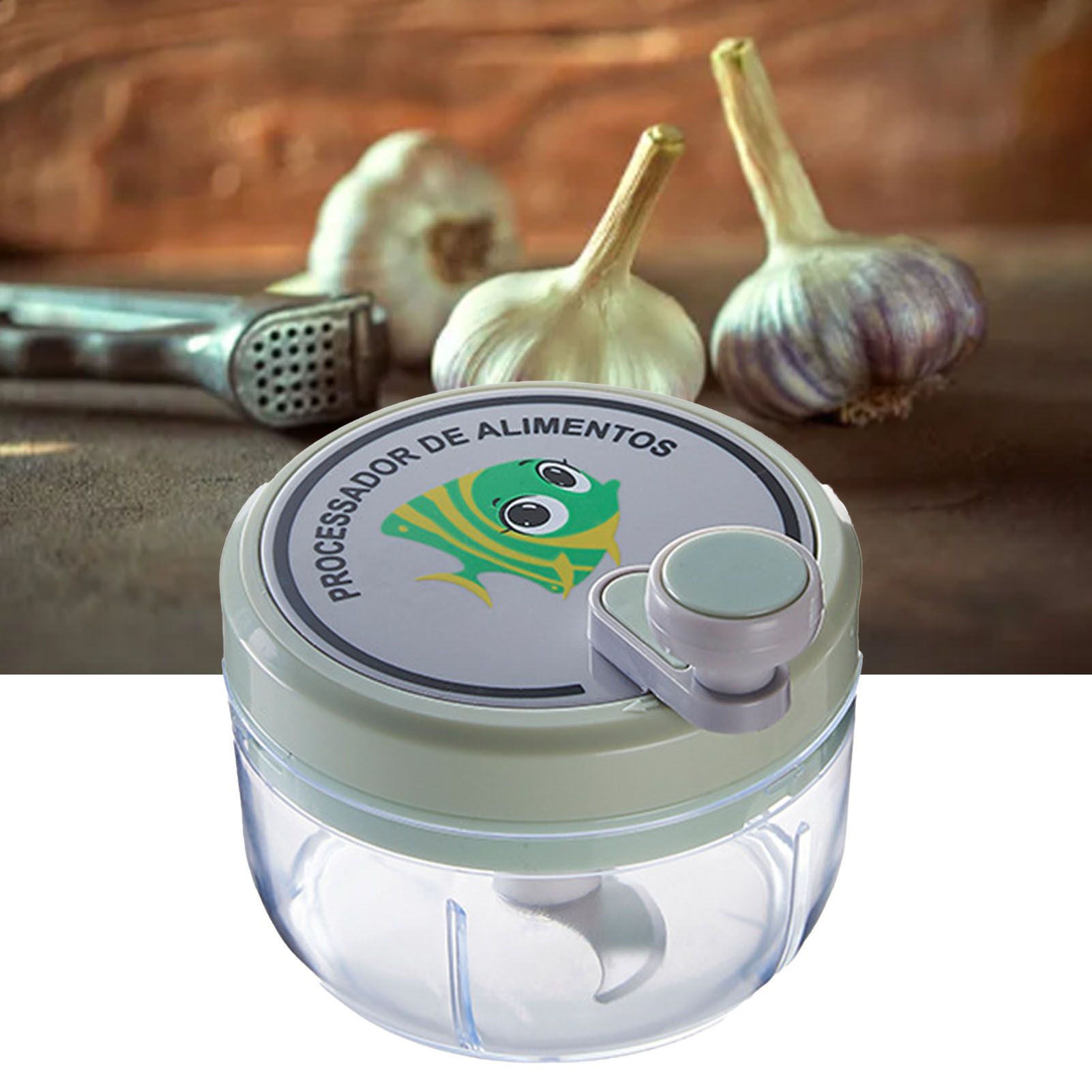 Manual Garlic Chopper Highly Efficient Multifunctional Safe Sturdy Durable view 10