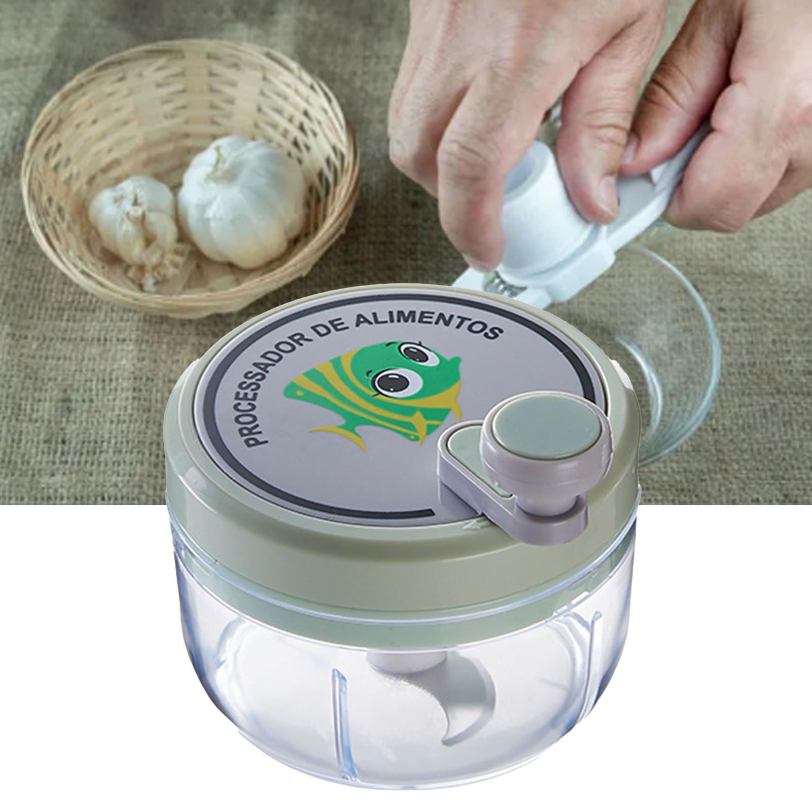 Manual Garlic Chopper Highly Efficient Multifunctional Safe Sturdy Durable view 11
