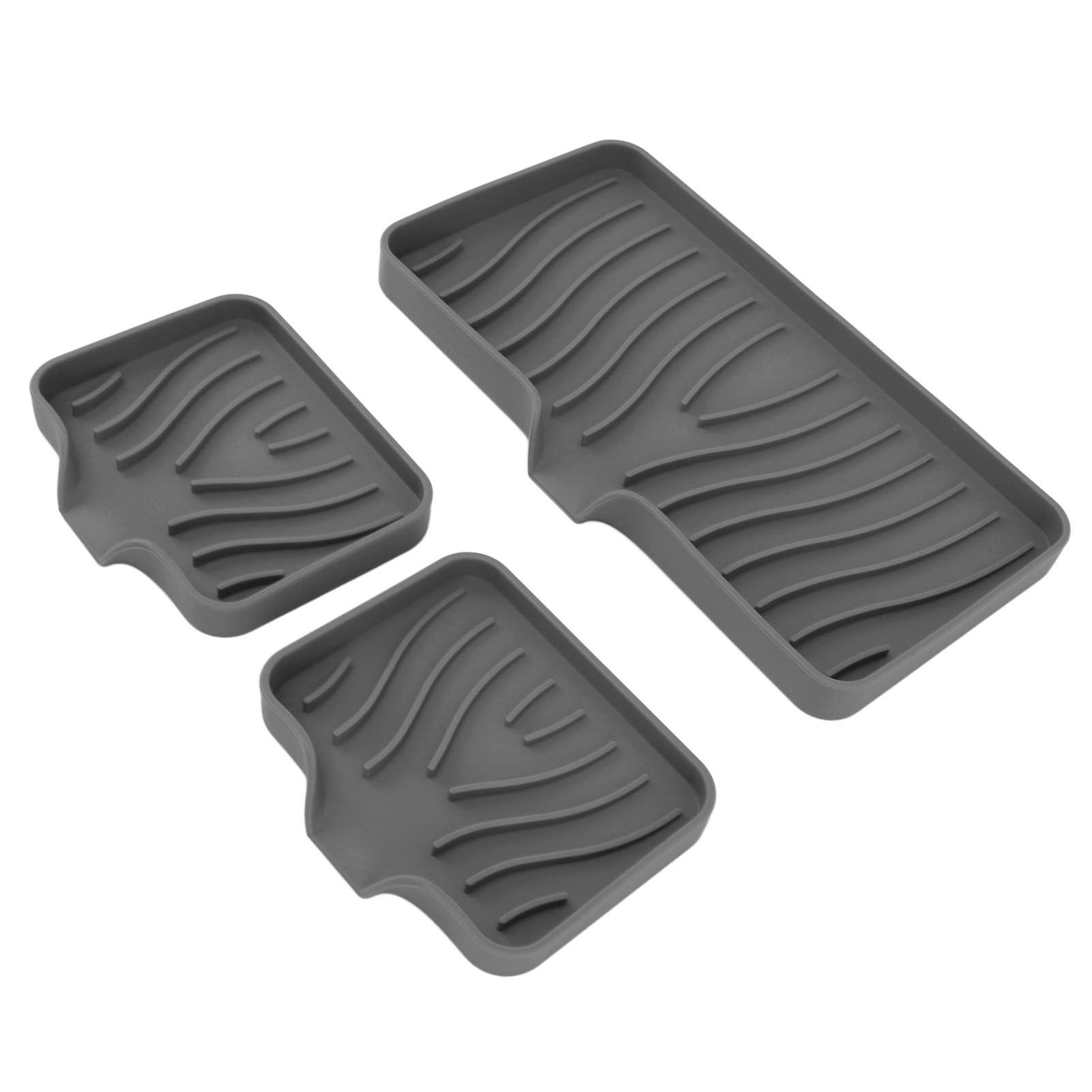 Kitchen Soap Tray Countertop Silicone Sink Deflector Sponge Holder for view 8