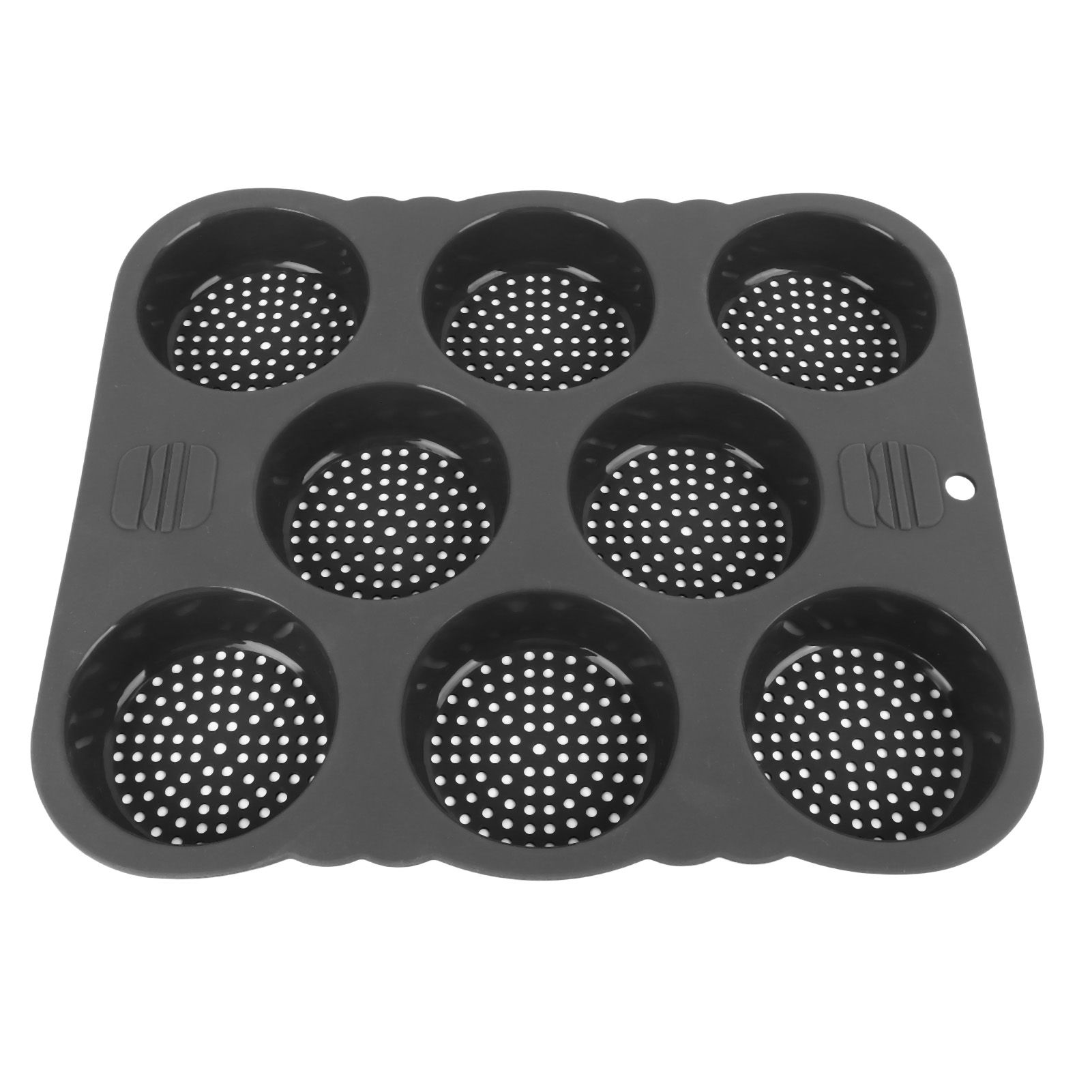 Hamburger Bun Mold Silicone 8 Cavity Easy Release Heat Resistant Hamburger
