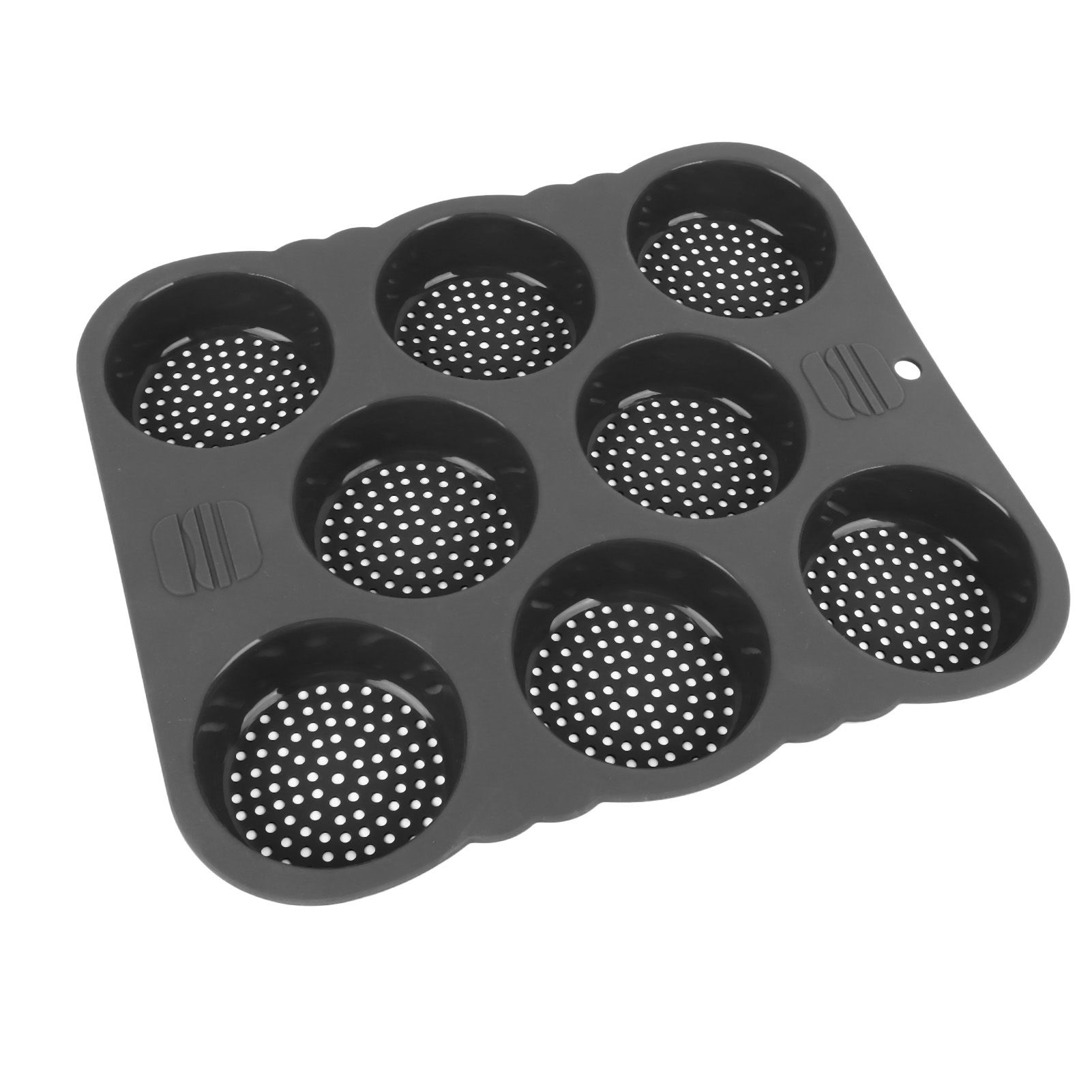 Hamburger Bun Mold Silicone 8 Cavity Easy Release Heat Resistant Hamburger view 5