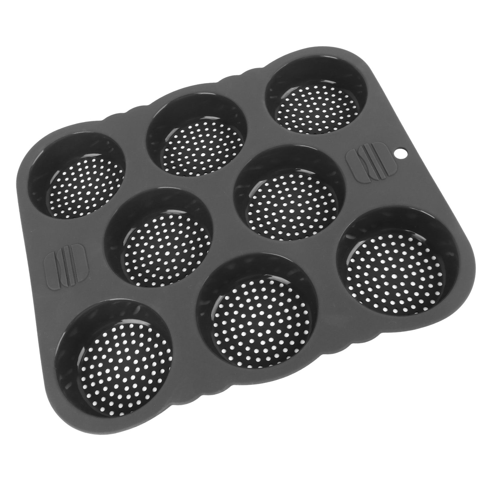 Hamburger Bun Mold Silicone 8 Cavity Easy Release Heat Resistant Hamburger view 7