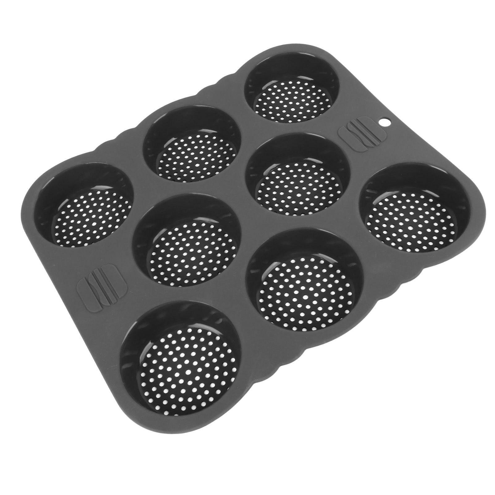 Hamburger Bun Mold Silicone 8 Cavity Easy Release Heat Resistant Hamburger view 10