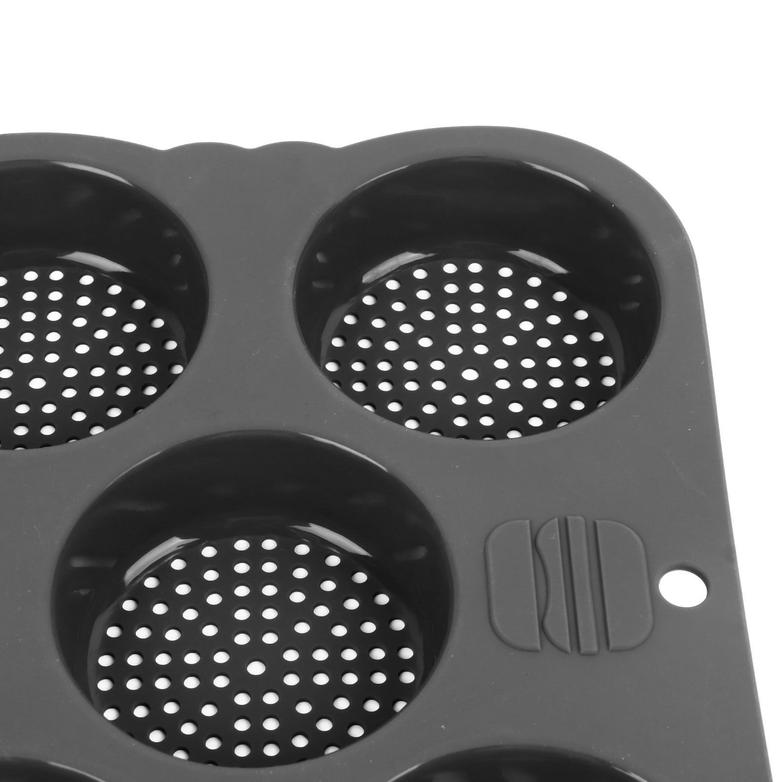 Hamburger Bun Mold Silicone 8 Cavity Easy Release Heat Resistant Hamburger view 13
