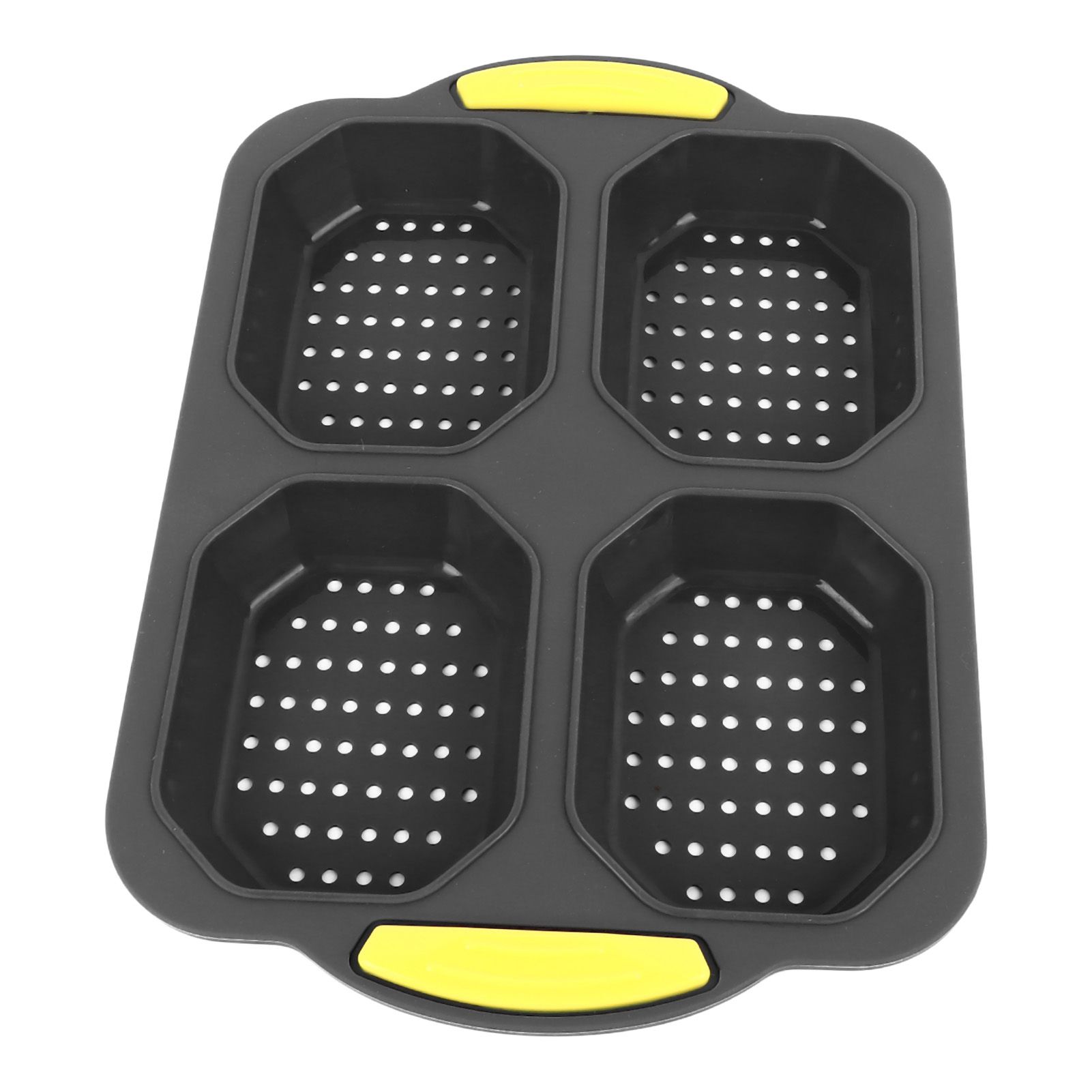 4 Grid Silicone Loaf Pan Baking Pan for Baking French Baguettes Hot Dog Buns view 2