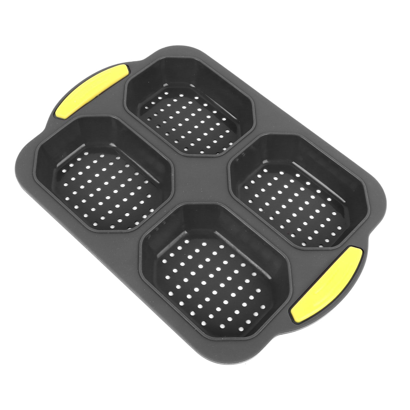 4 Grid Silicone Loaf Pan Baking Pan for Baking French Baguettes Hot Dog Buns view 3
