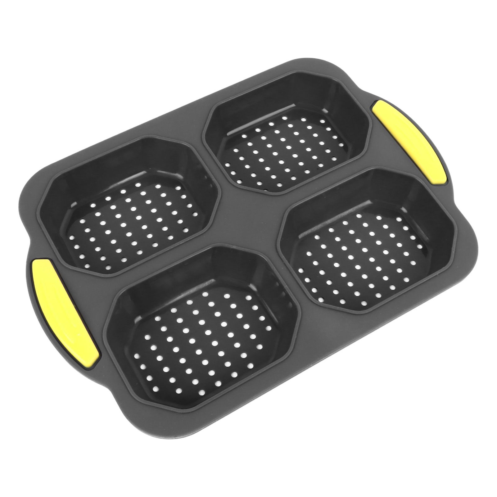 4 Grid Silicone Loaf Pan Baking Pan for Baking French Baguettes Hot Dog Buns view 4