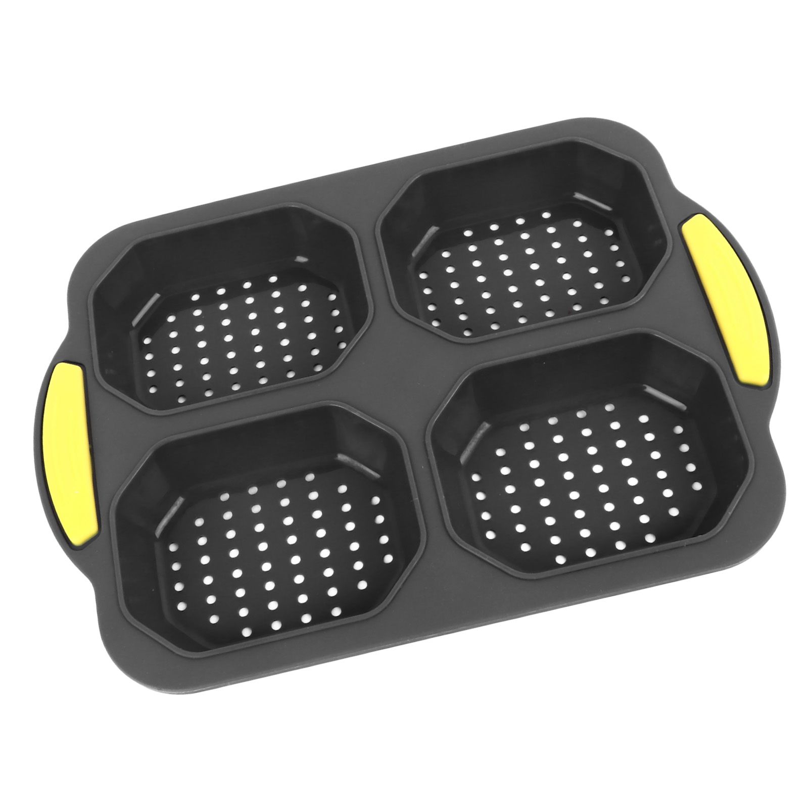 4 Grid Silicone Loaf Pan Baking Pan for Baking French Baguettes Hot Dog Buns view 7