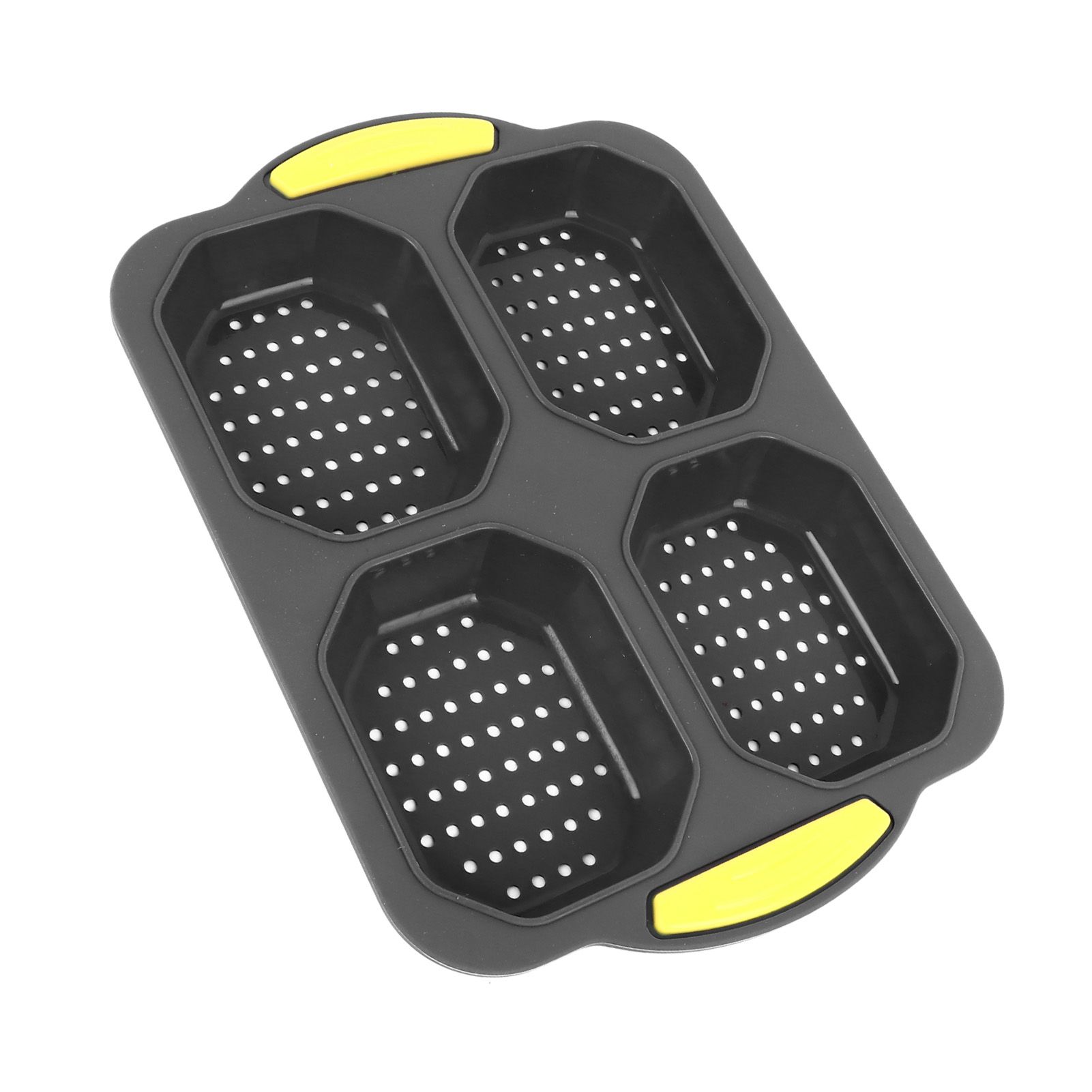 4 Grid Silicone Loaf Pan Baking Pan for Baking French Baguettes Hot Dog Buns view 9